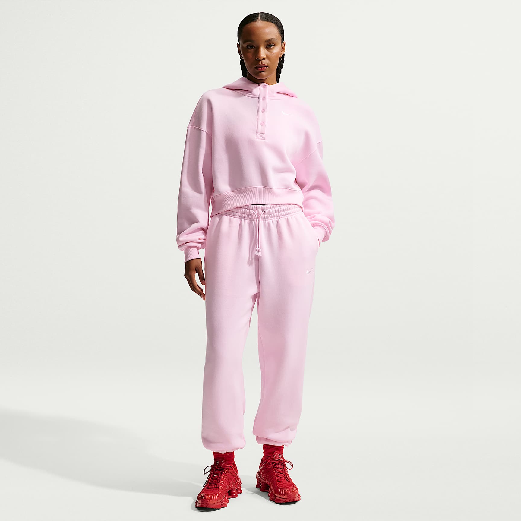 Pantalon de survêtement oversize à taille haute Nike Sportswear Phoenix Fleece pour Femme