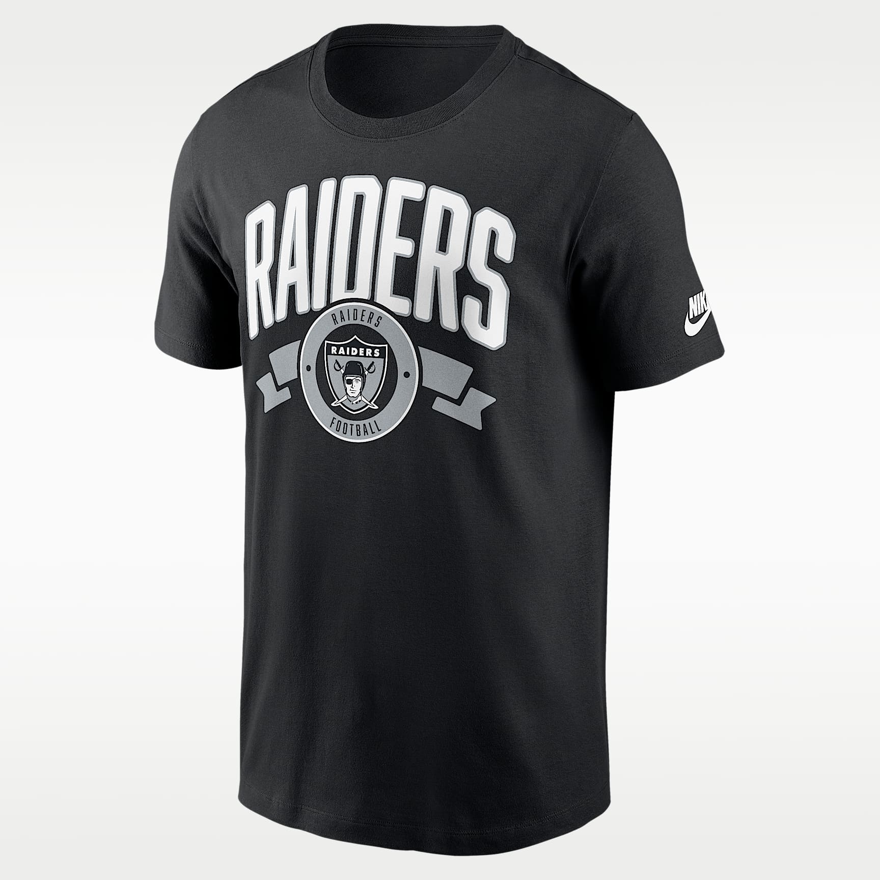 Las Vegas Raiders Rewind Front And Back Hit Essential Men's Nike NFL T-Shirt