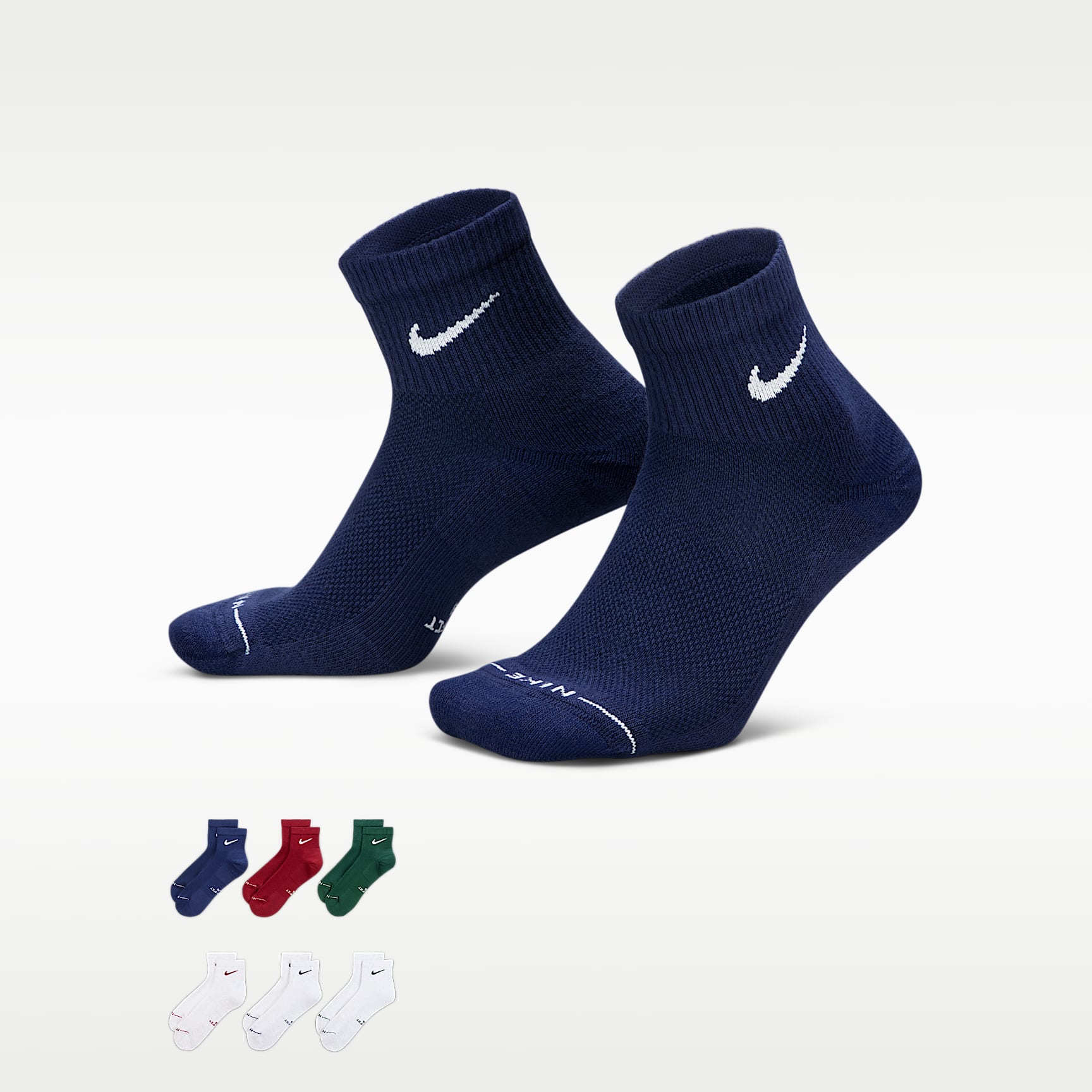Nike Everyday Elevated Ankle Socks (6 Pairs)