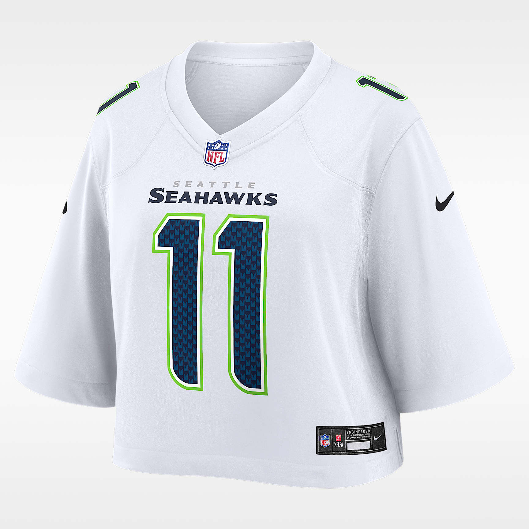 Jaxon Smith-Njigba Seattle Seahawks Women's Nike NFL Cropped Tundra Game Jersey