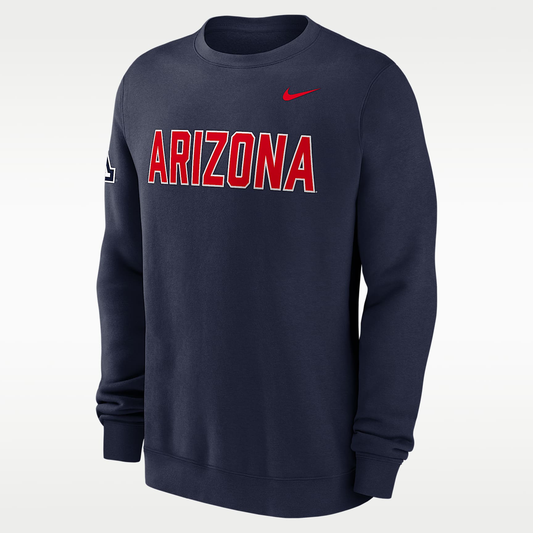 Sudadera de cuello redondo sin cierre universitaria Nike para hombre Arizona Sideline Club