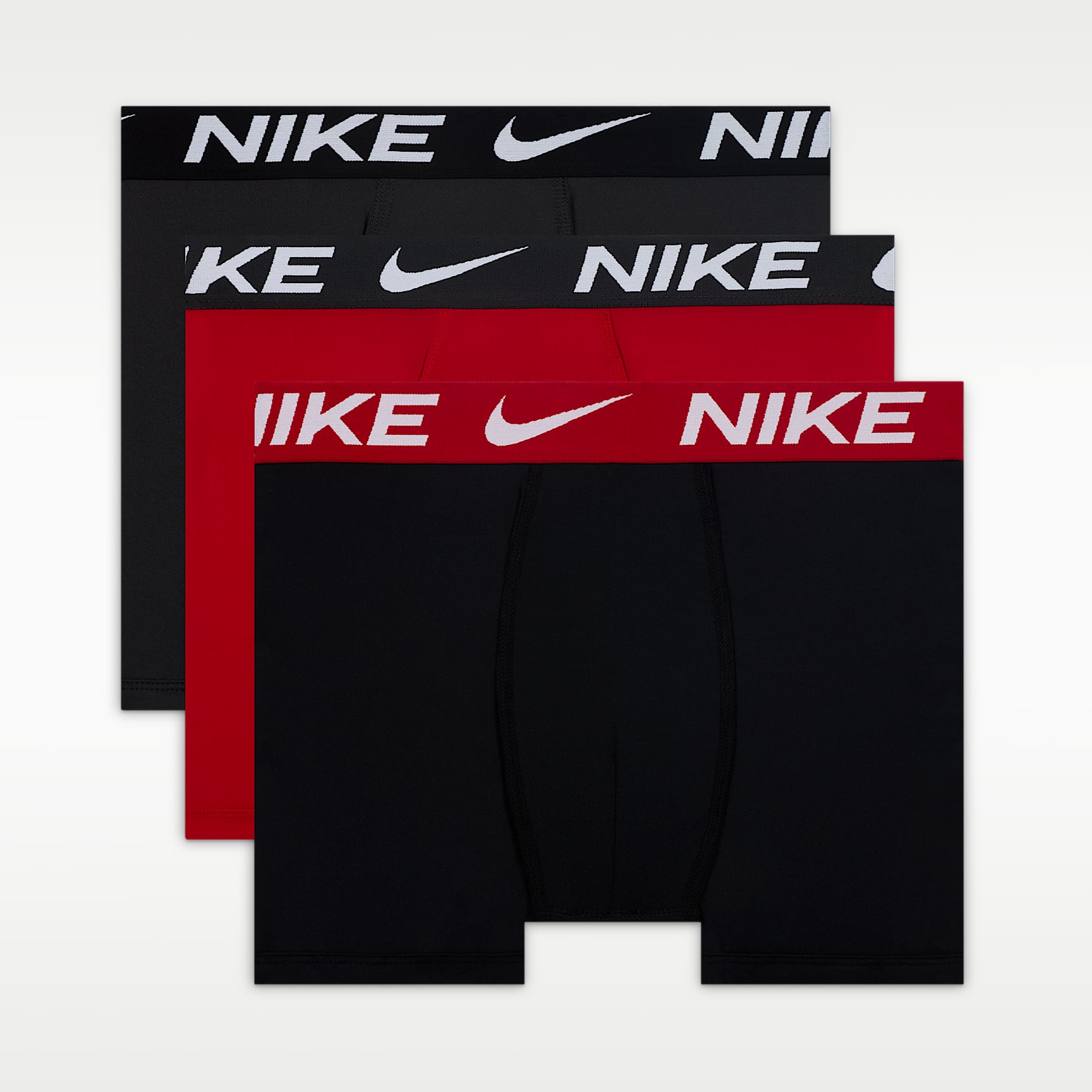 Nike Big Kids' Dri-FIT Solid Boxer Briefs (3-Pack)