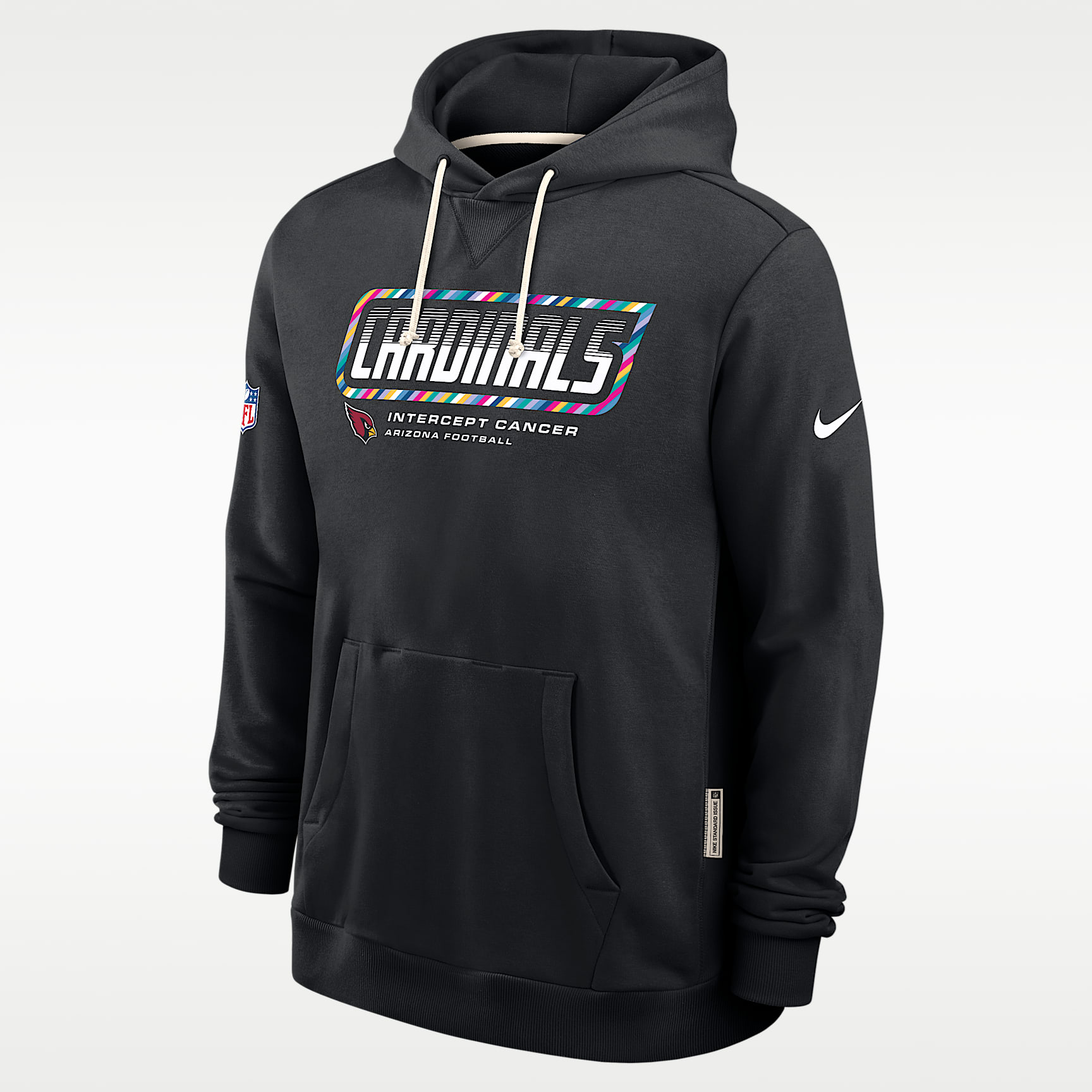 Arizona Cardinals Crucial Catch Sideline Standard Issue Men's Nike Dri-FIT NFL Pullover Hoodie