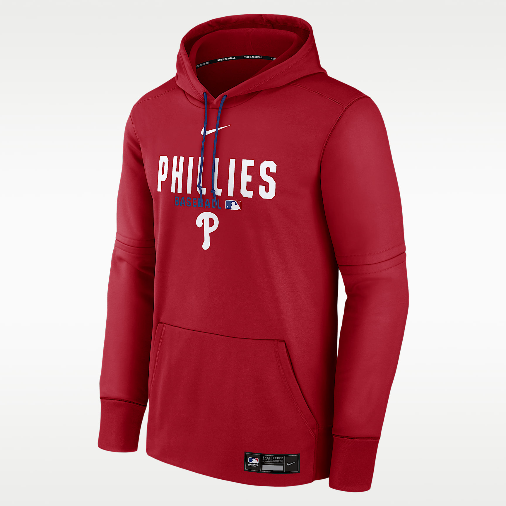 Philadelphia Phillies Authentic Collection Men's Nike Therma MLB Pullover Hoodie