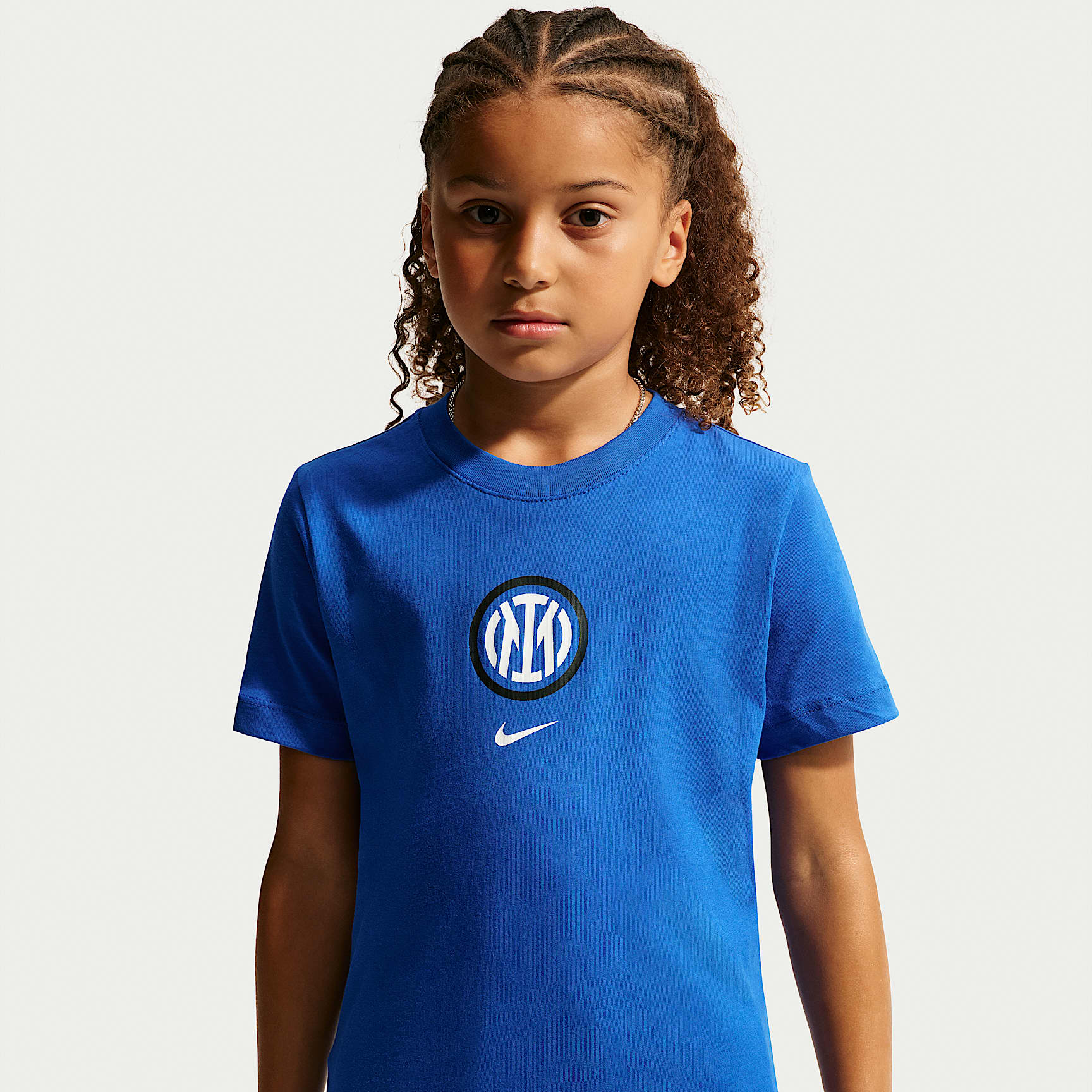 Inter Milan Nike Football-T-shirt til større børn