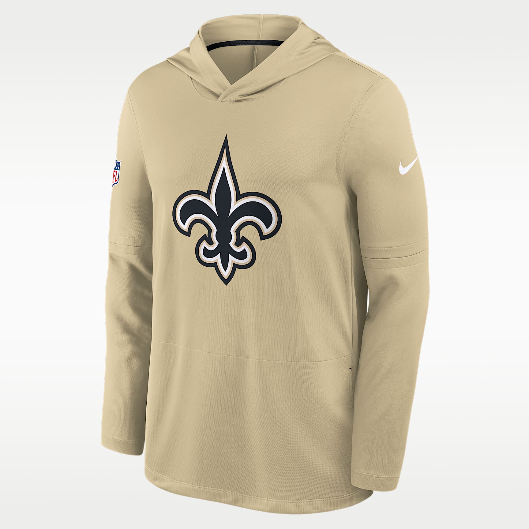 New Orleans Saints Alt Men's Nike Dri-FIT NFL Long-Sleeve Hooded Top