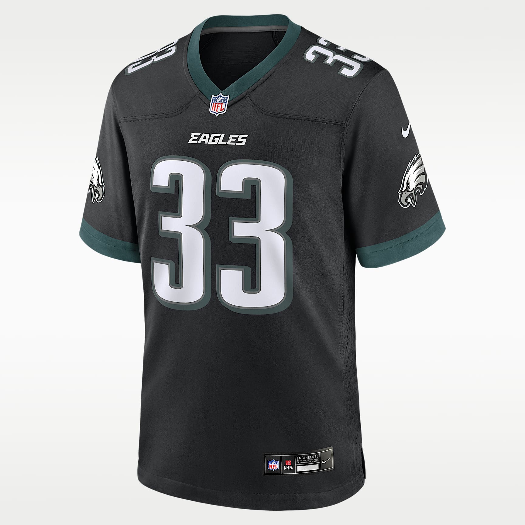 Jersey Nike de la NFL Game para hombre Cooper DeJean Philadelphia Eagles