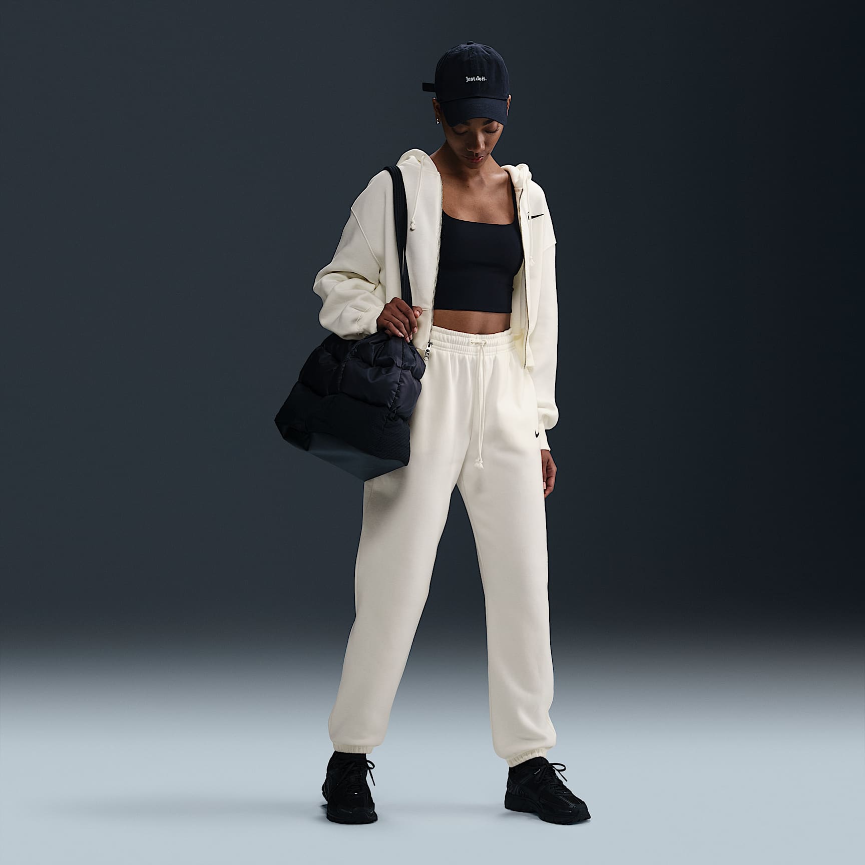 Nike Sportswear Phoenix Fleece Women's High-Waisted Oversized Tracksuit Bottoms