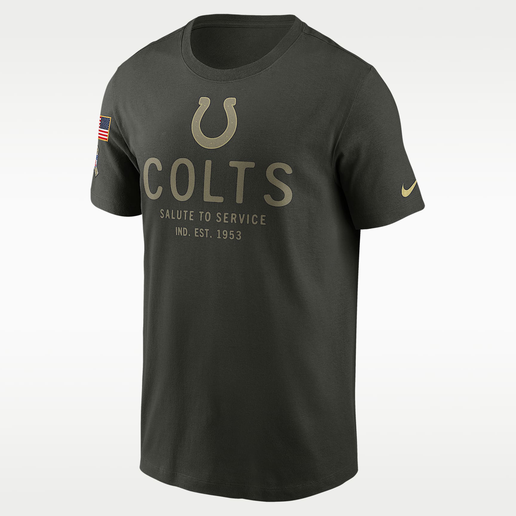 Indianapolis Colts Salute to Service Sideline Primary Edge Men's Nike Dri-FIT NFL T-Shirt