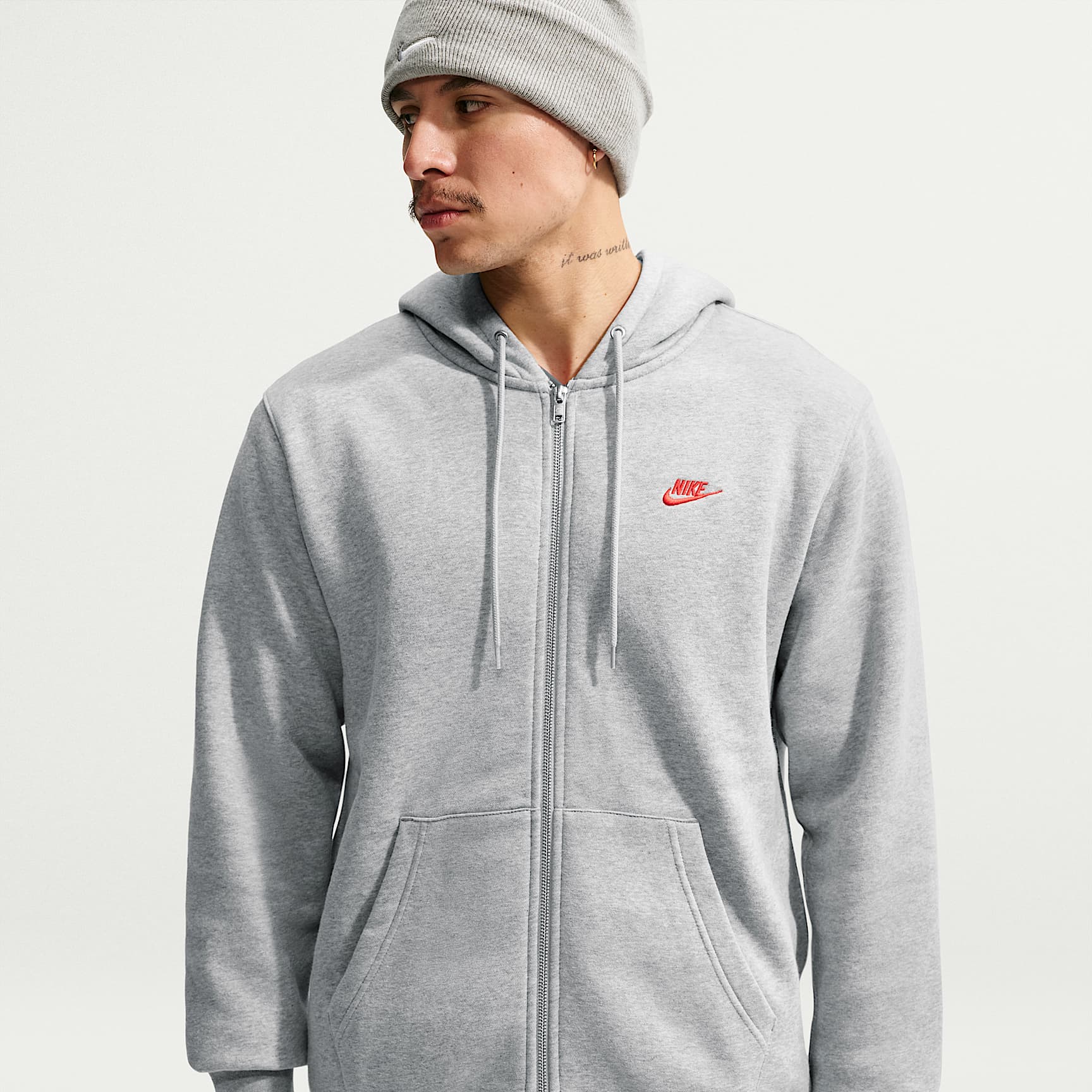 Nike Club Men's Full-Zip Fleece Hoodie