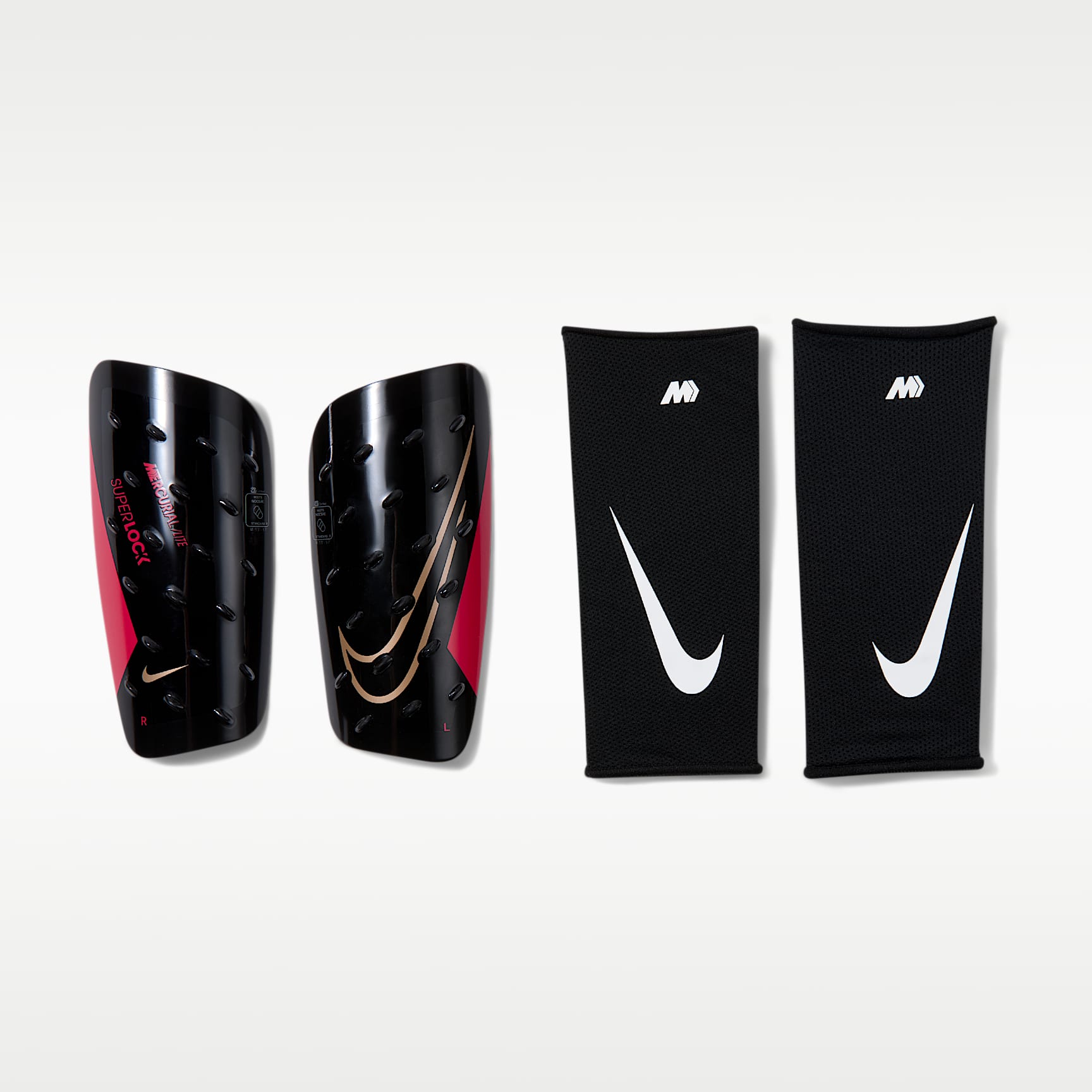 Nike Mercurial Lite SuperLock Soccer Shin Guards