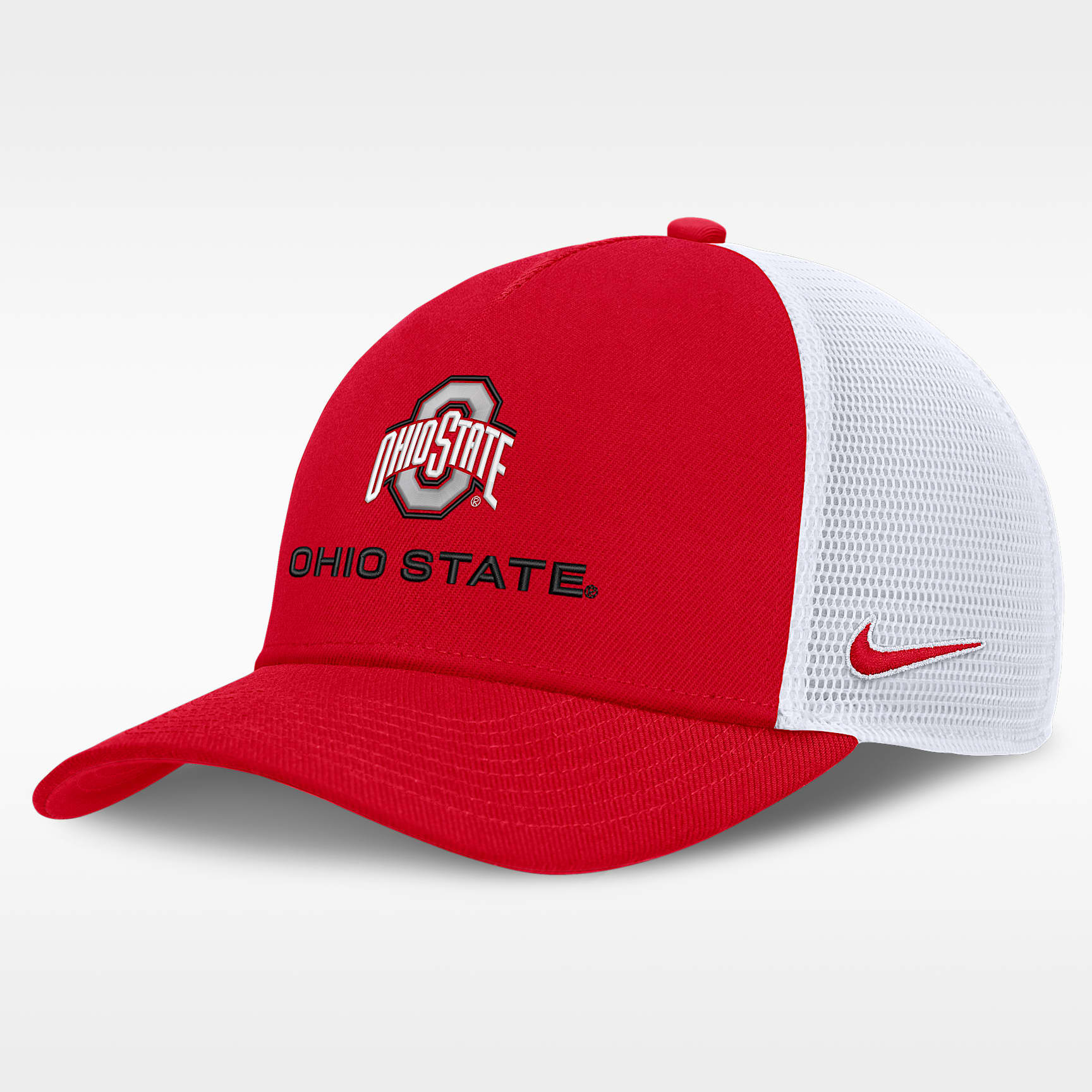 Ohio State Sideline Rise Gameday Men's Nike College Trucker Adjustable Hat