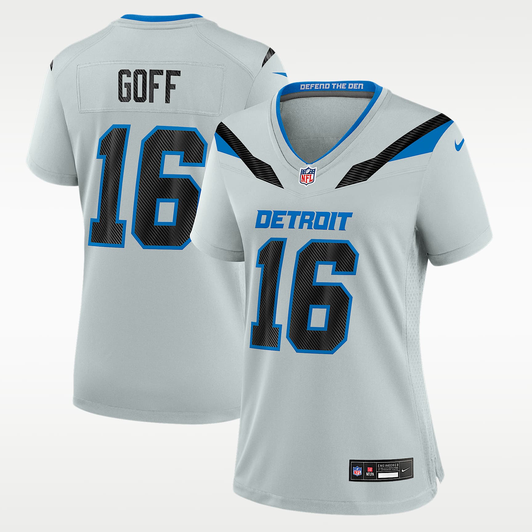 Jared Goff Detroit Lions Rivalries Collection Women's Nike NFL Game Jersey