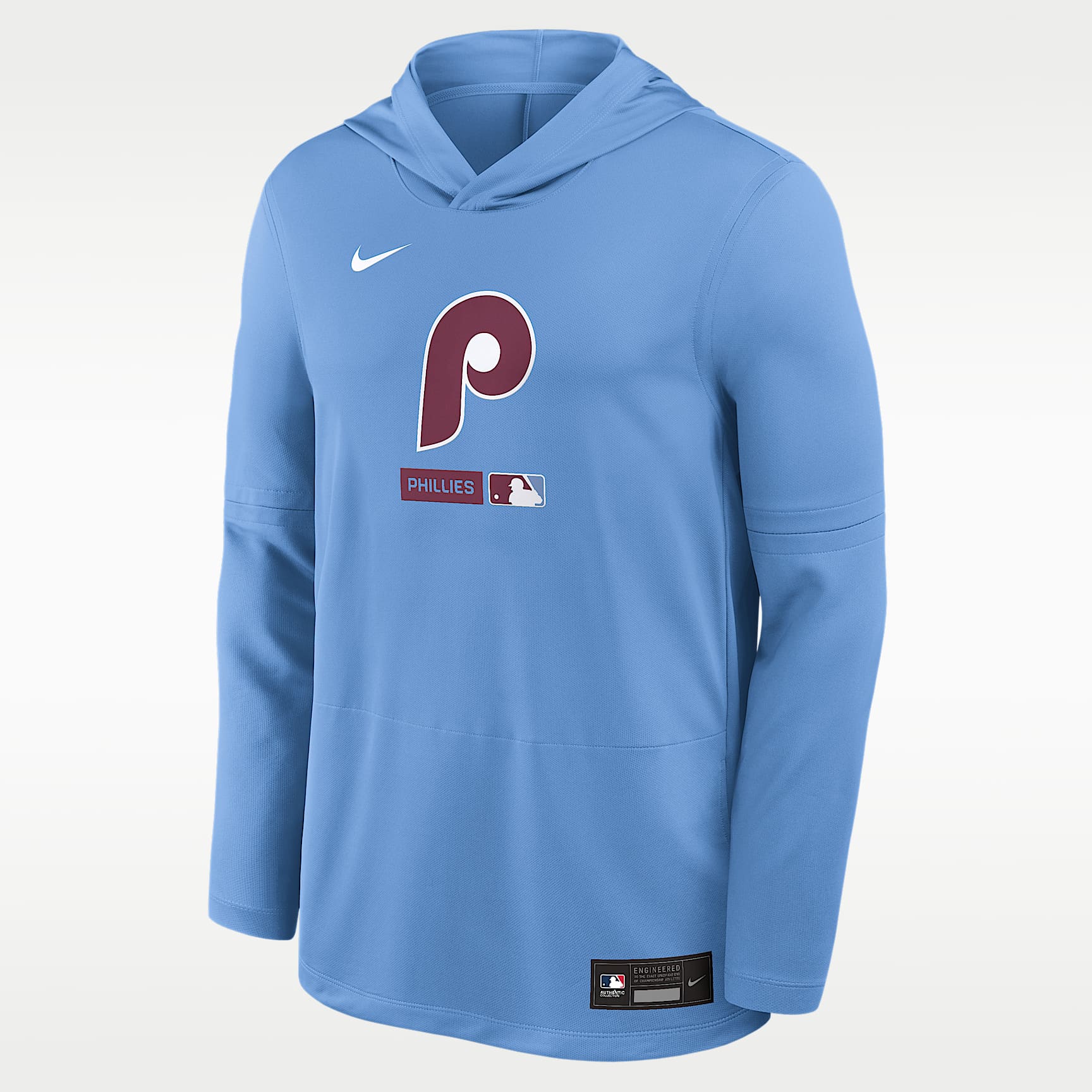 Philadelphia Phillies Authentic Collection Men's Nike Dri-FIT MLB Long-Sleeve Hooded Top