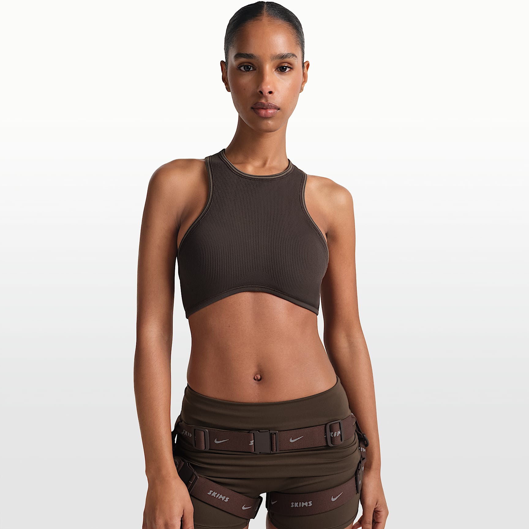 NikeSKIMS Ribbed Seamless Women's Racerneck Bra