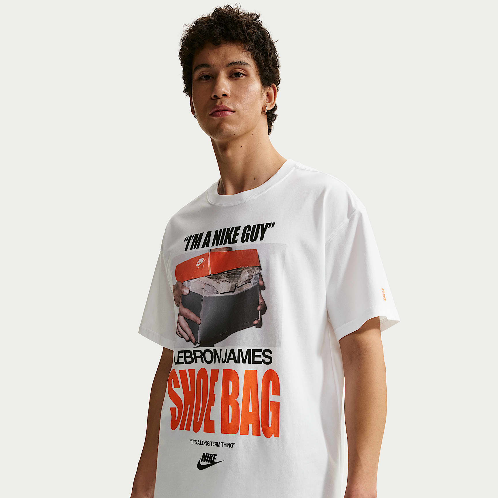 レブロン "Shoe Bag" ナイキ メンズ バスケットボール Tシャツ