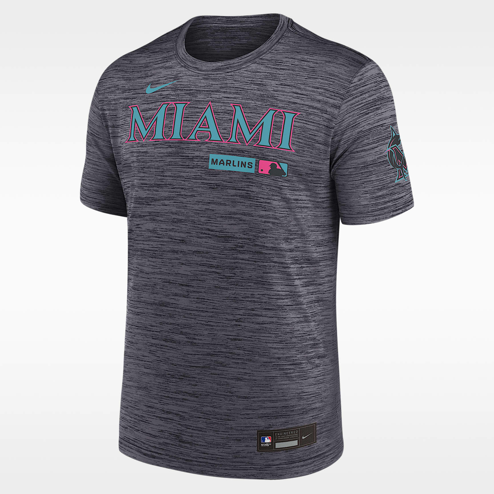 Miami Marlins City Connect Velocity Men's Nike Dri-FIT MLB T-Shirt
