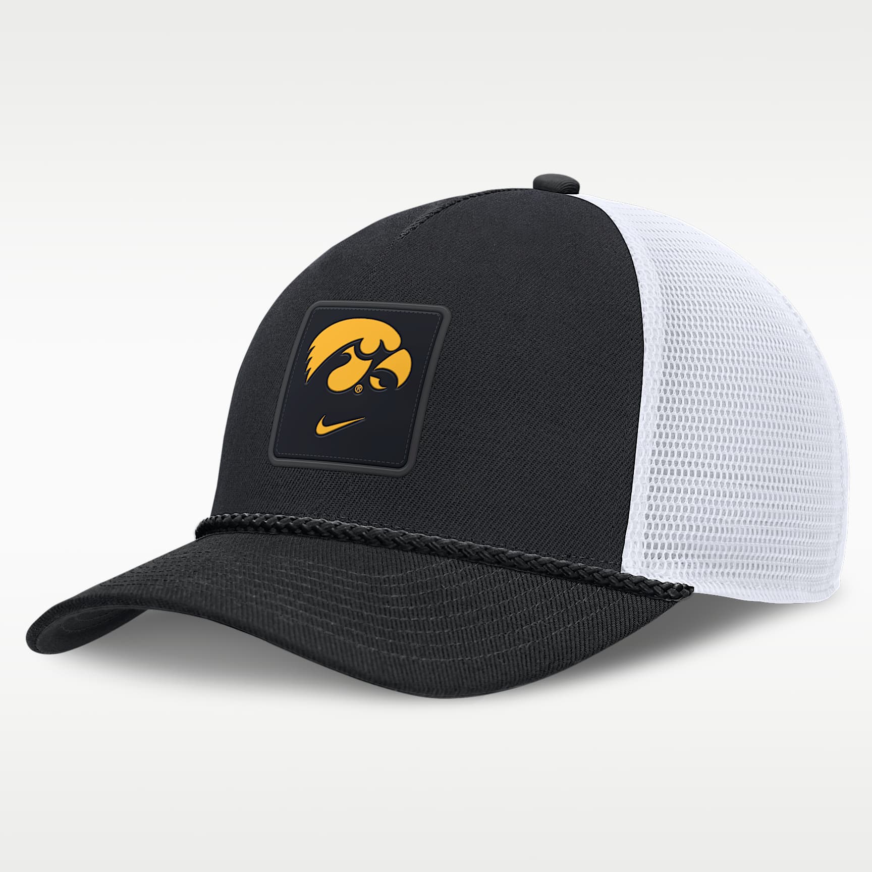 Iowa Sideline Gameday Rope Men's Nike College Trucker Adjustable Hat