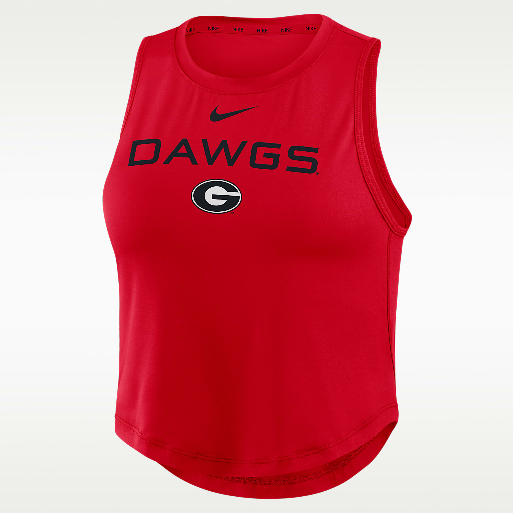 Georgia One Women's Nike Dri-Fit Cropped Tank Top