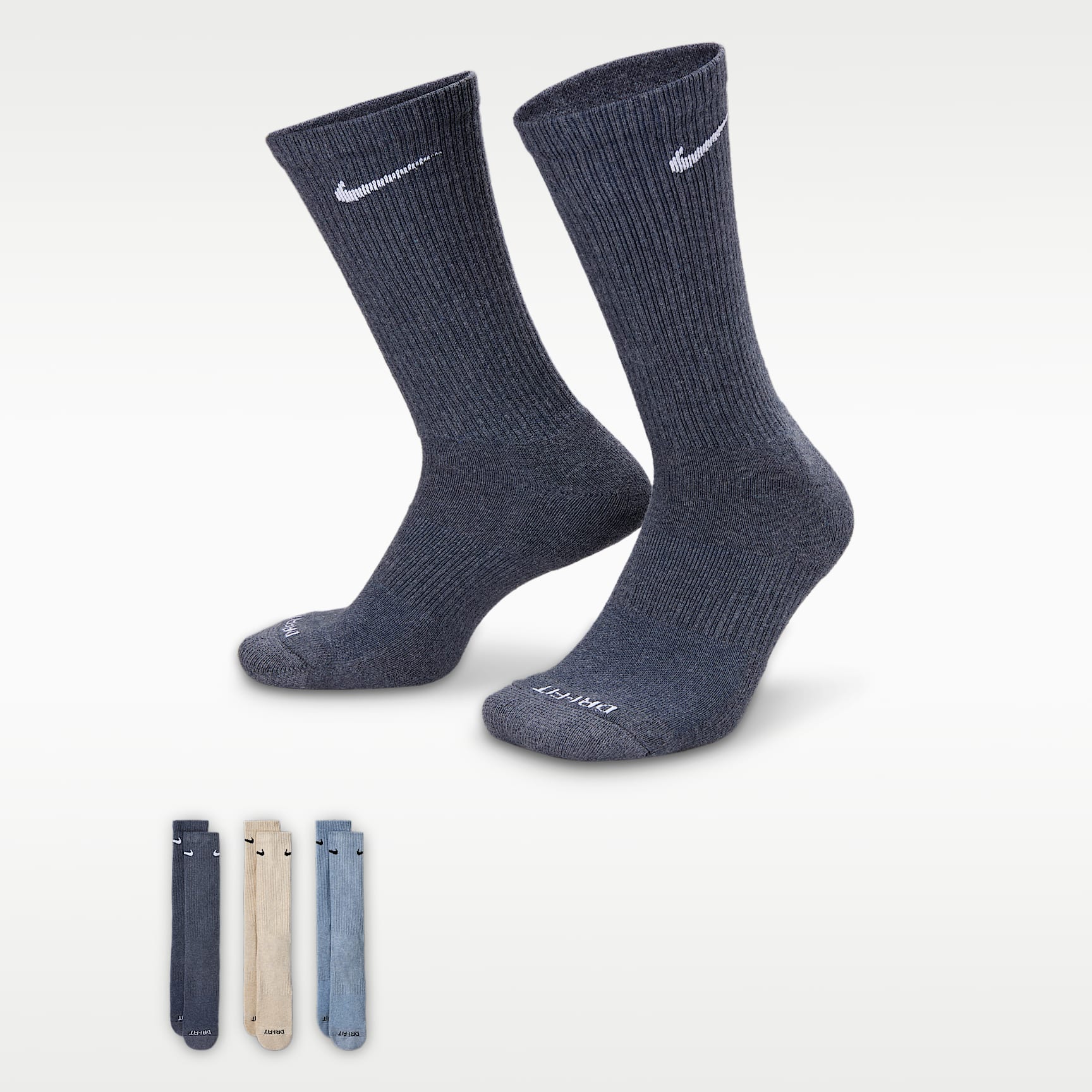 Nike Everyday Plus Cushioned Training Crew Socks (3 Pairs)