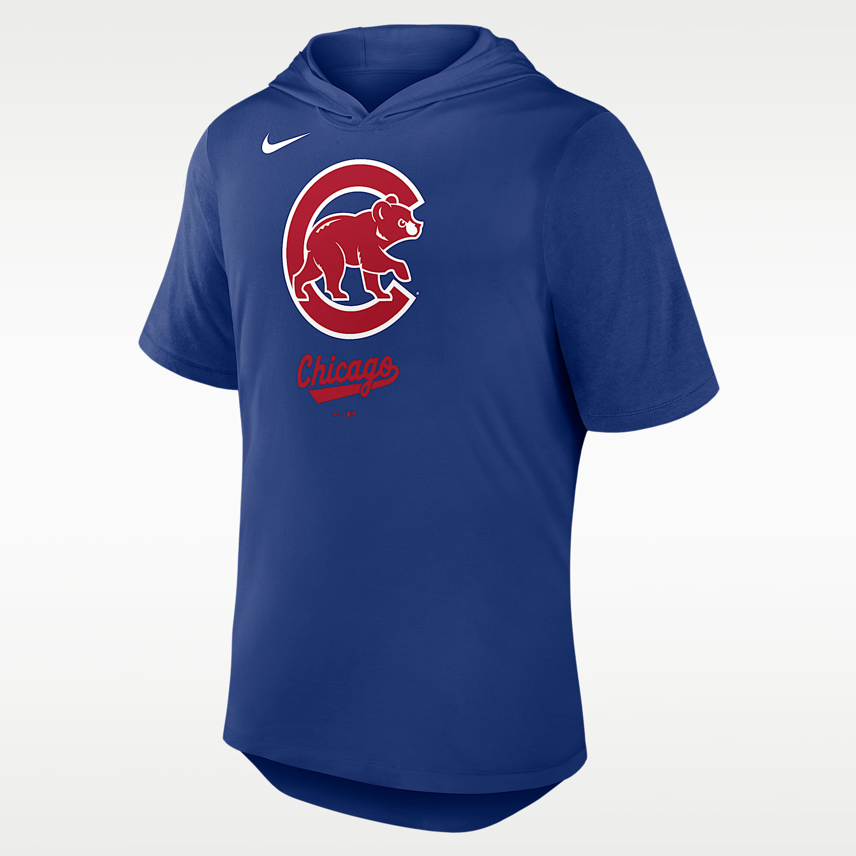 Playera Nike Dri-FIT de la MLB con gorro para hombre Chicago Cubs Logo