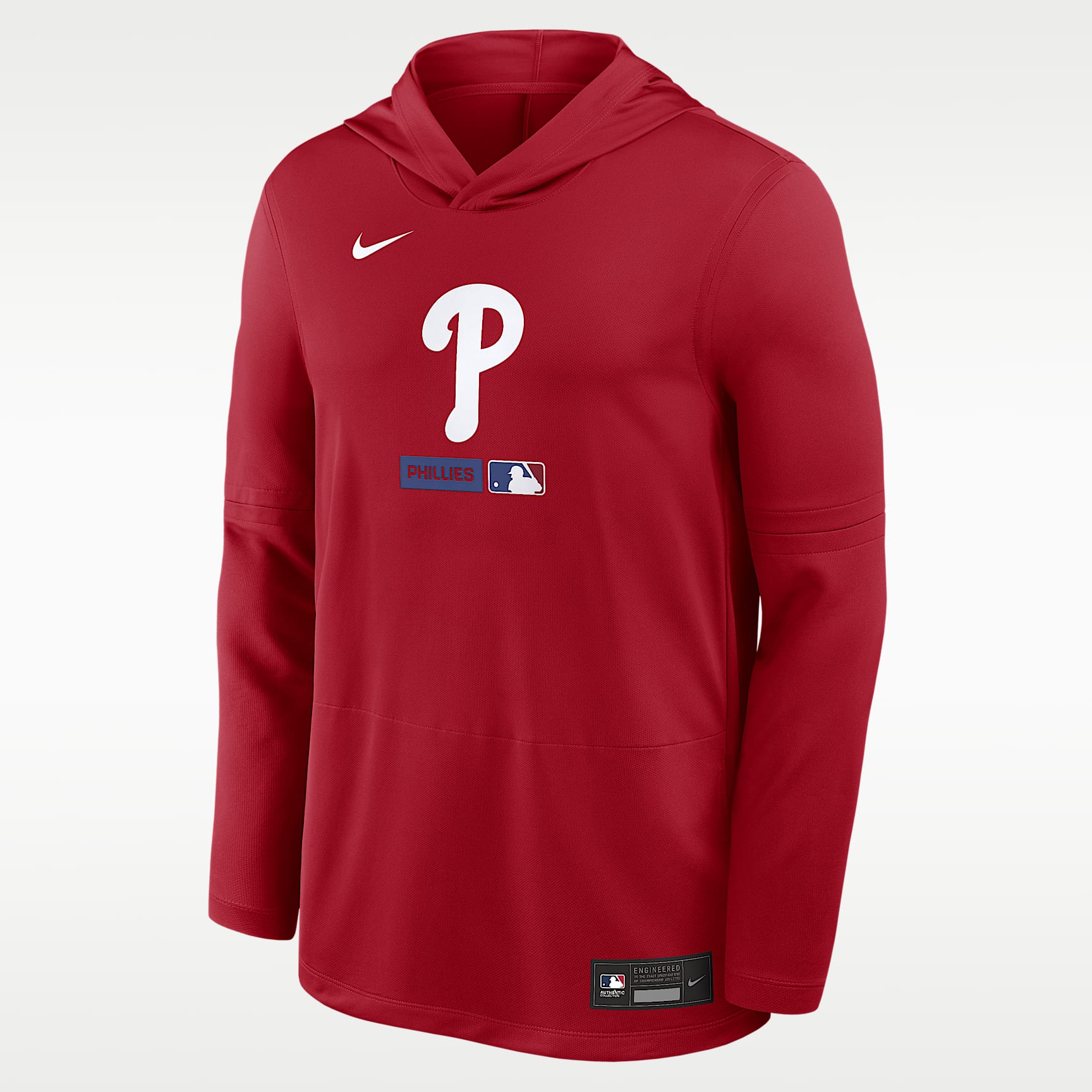 Philadelphia Phillies Authentic Collection Men's Nike Dri-FIT MLB Long-Sleeve Hooded Top