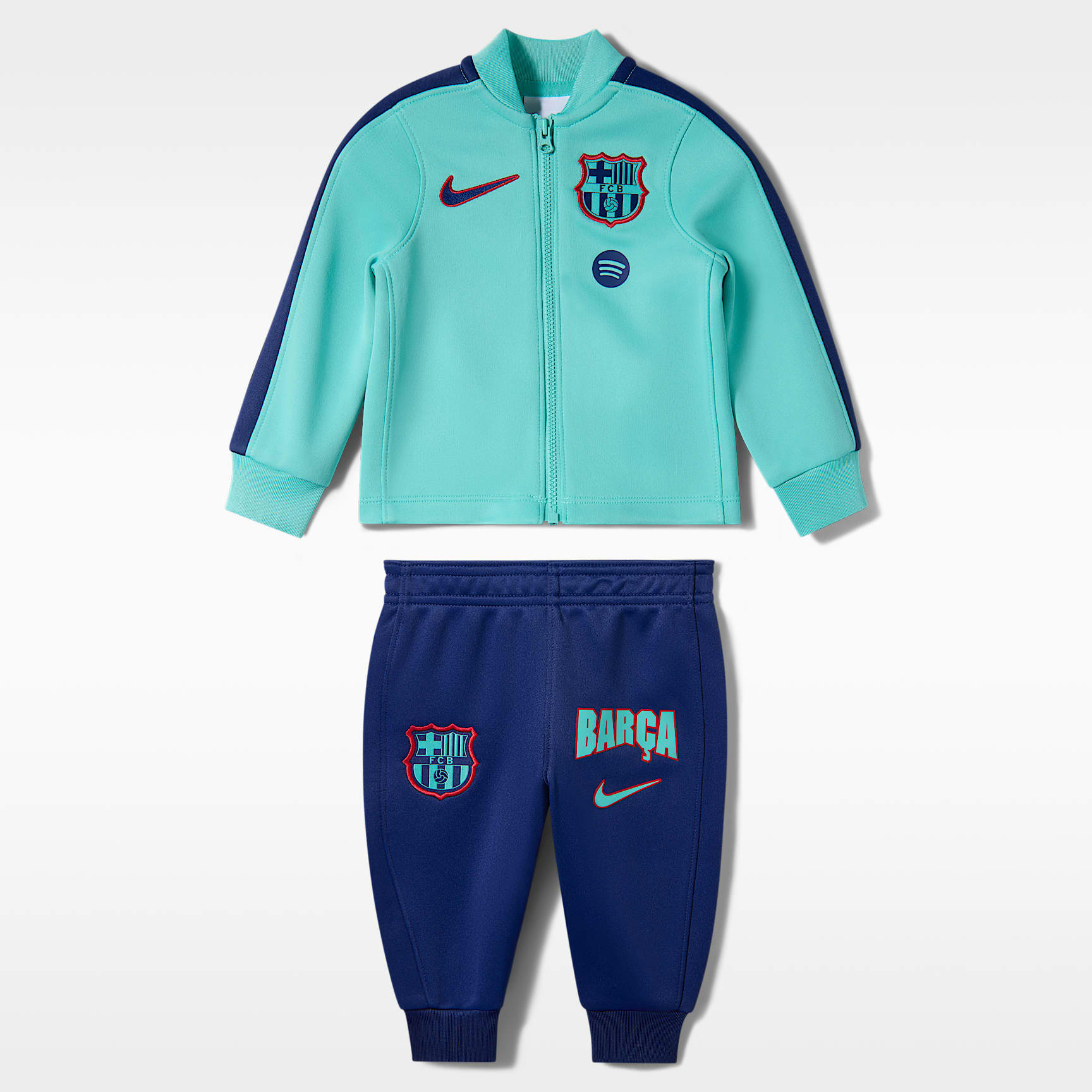 Survêtement de foot en maille Nike Dri-FIT FC Barcelona Strike 3e tenue pour bébé et tout-petit