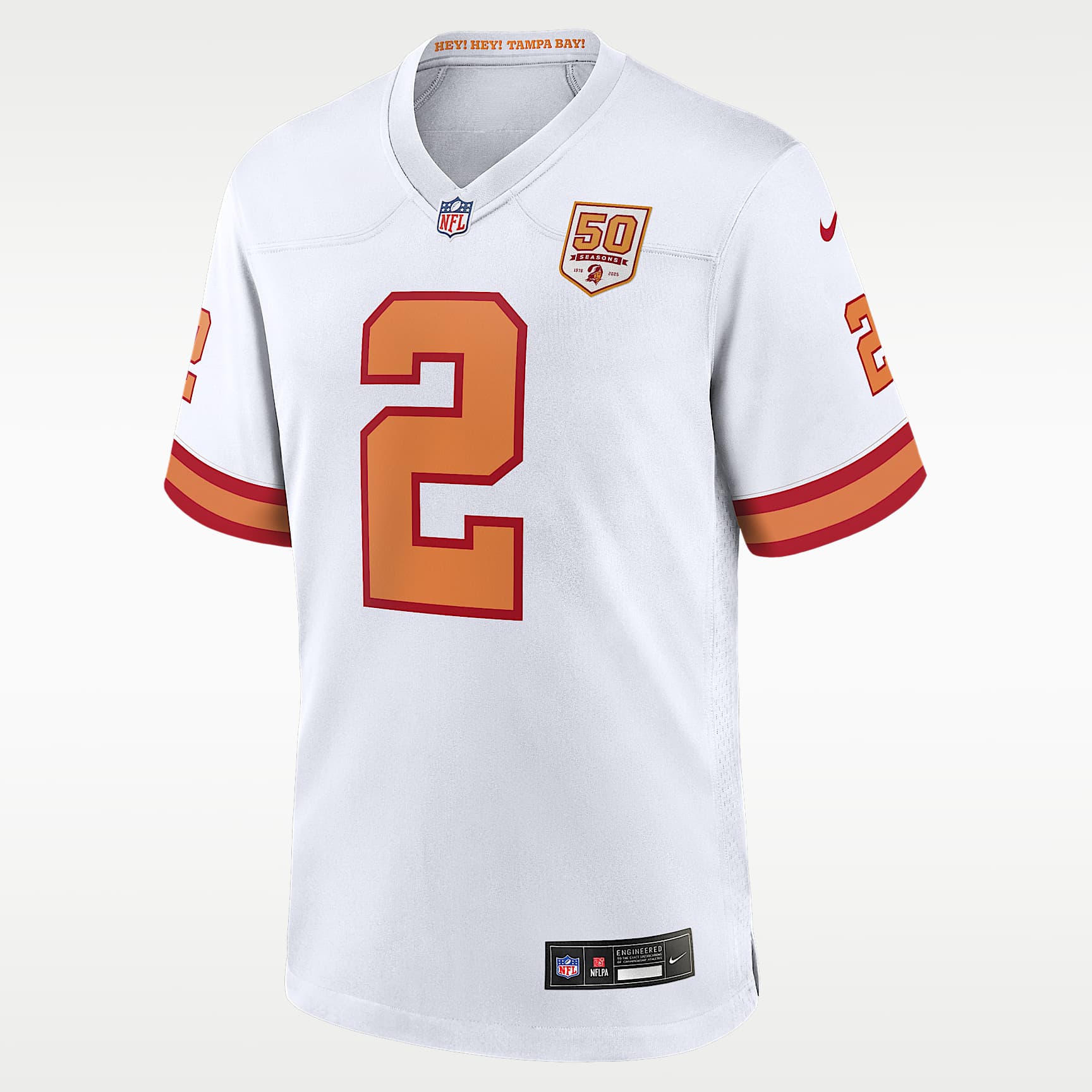 Jersey de juego Nike de la NFL para hombre de Emeka Egbuka de los Tampa Bay Buccaneers de la 50.ª temporada