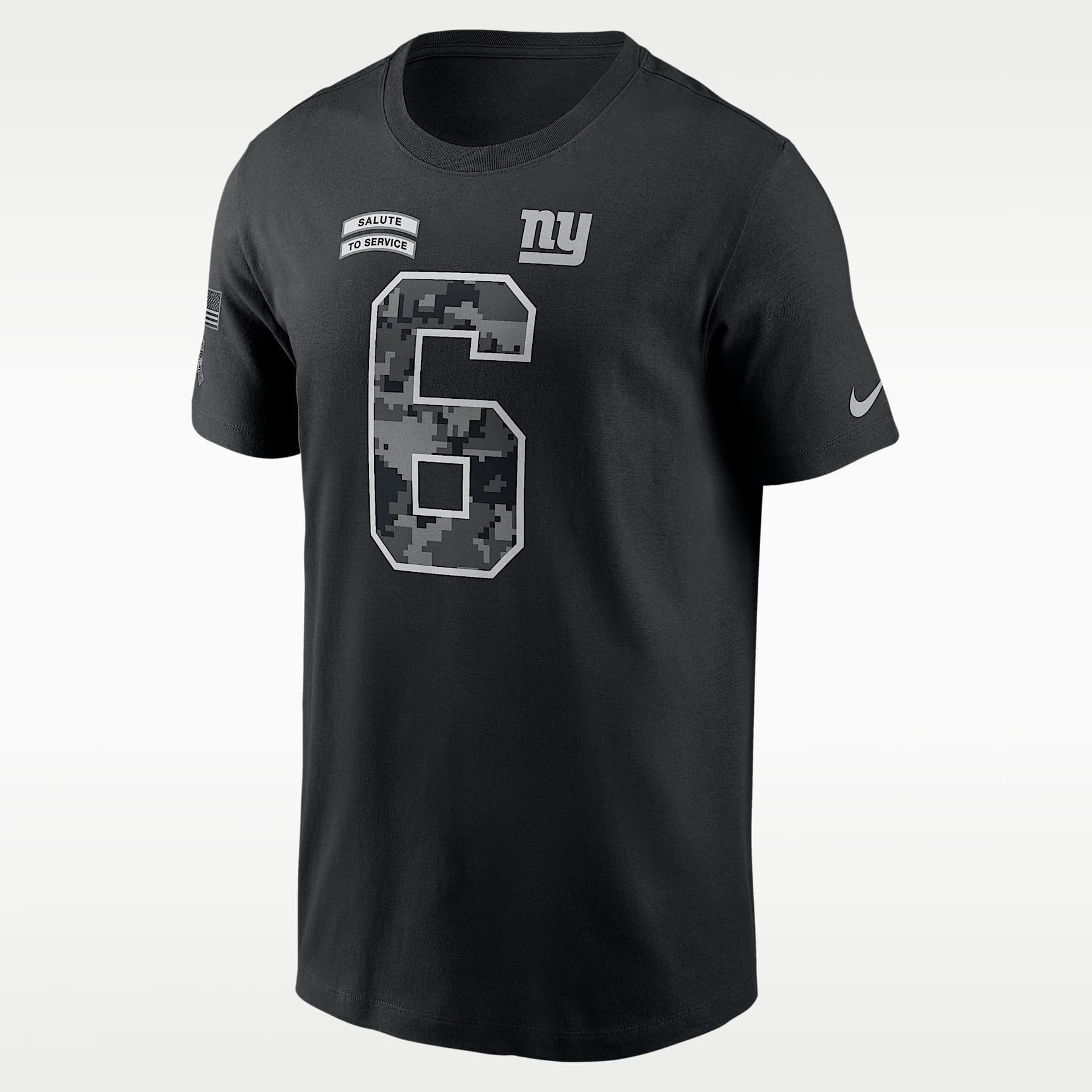Playera Nike de la NFL para hombre Jaxson Dart New York Giants Salute to Service
