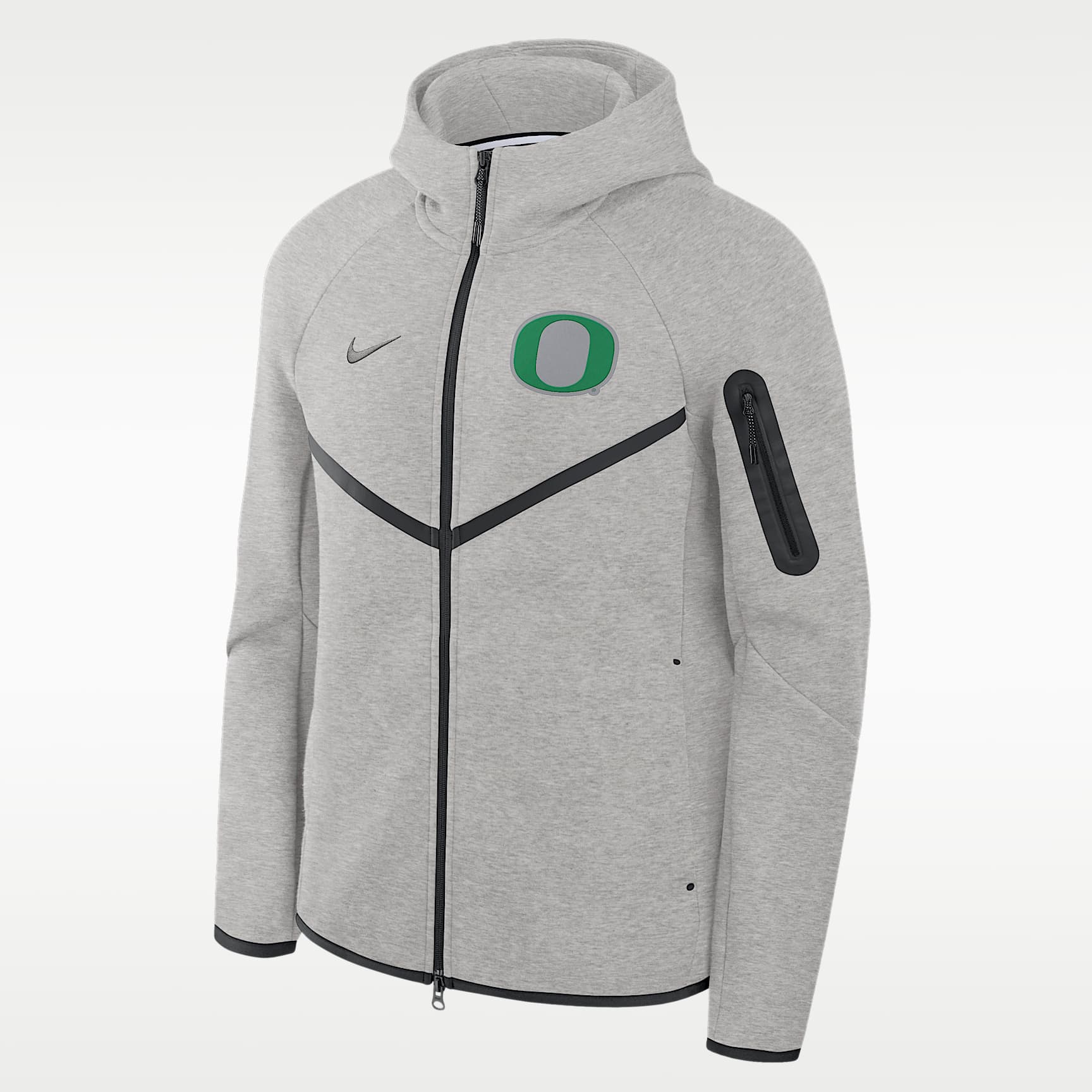 Chamarra universitaria Nike con gorro de cierre completo para hombre Oregon Tech Fleece Windrunner