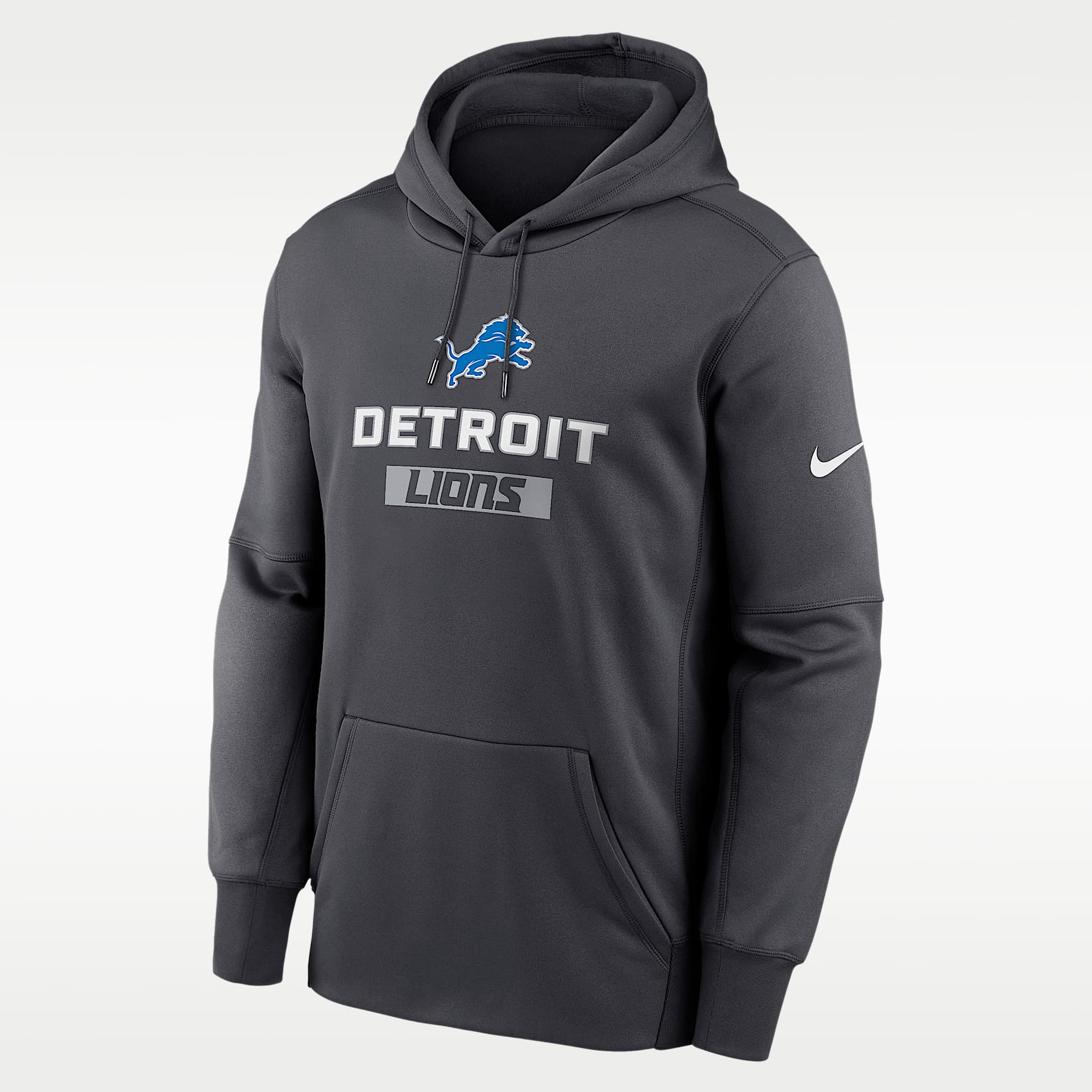Detroit Lions Toss Sweep Men’s Nike Therma NFL Pullover Hoodie