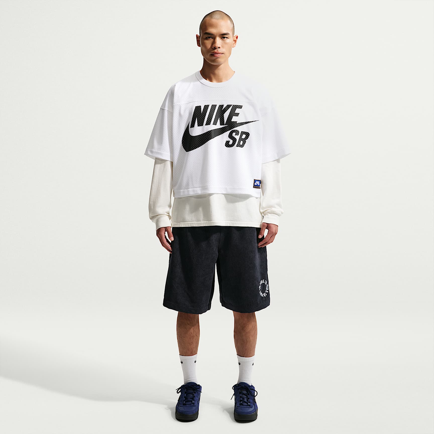 나이키 SB 코듀로이 스케이트보딩 쇼츠