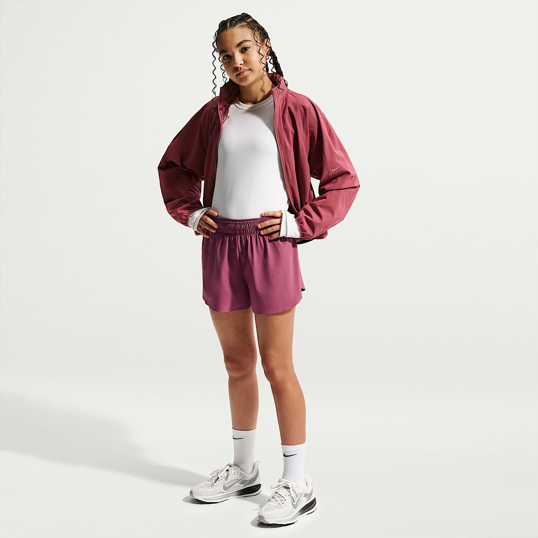 Nike MAVN Girls' Dri-FIT 3" Mid-Rise Repel Running Shorts