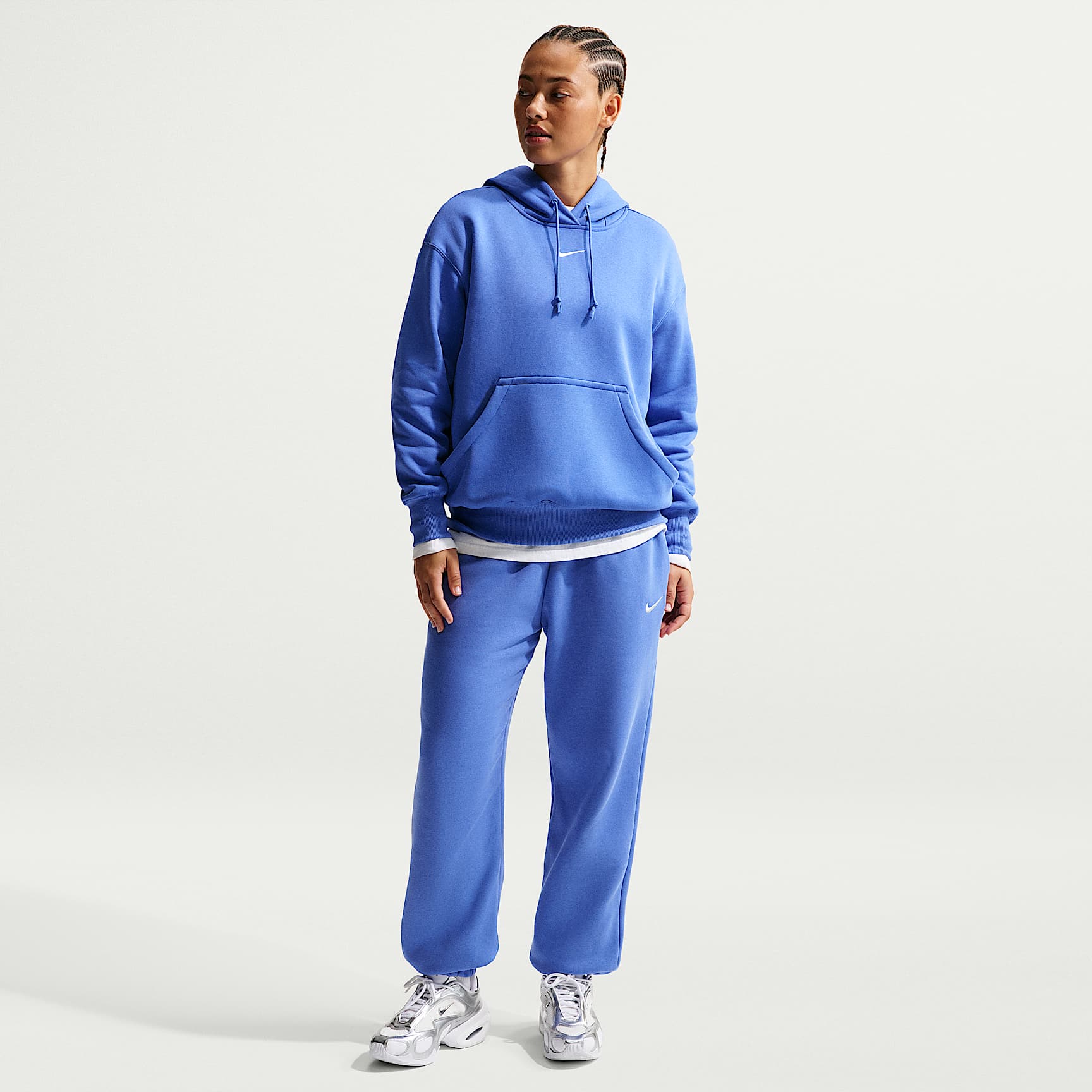 Pants de entrenamiento oversized de tiro alto para mujer Nike Sportswear Phoenix Fleece