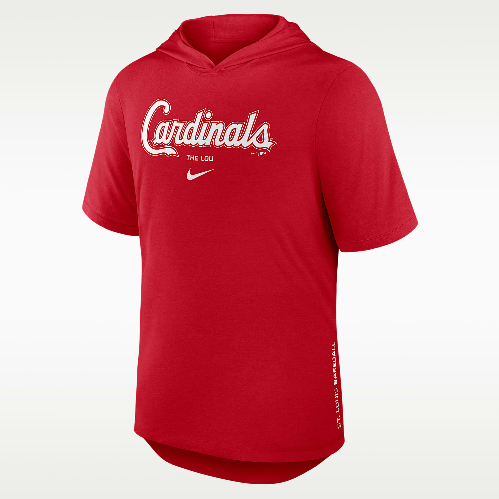 St. Louis Cardinals Arched Wordmark Men's Nike Dri-FIT MLB Hooded T-Shirt