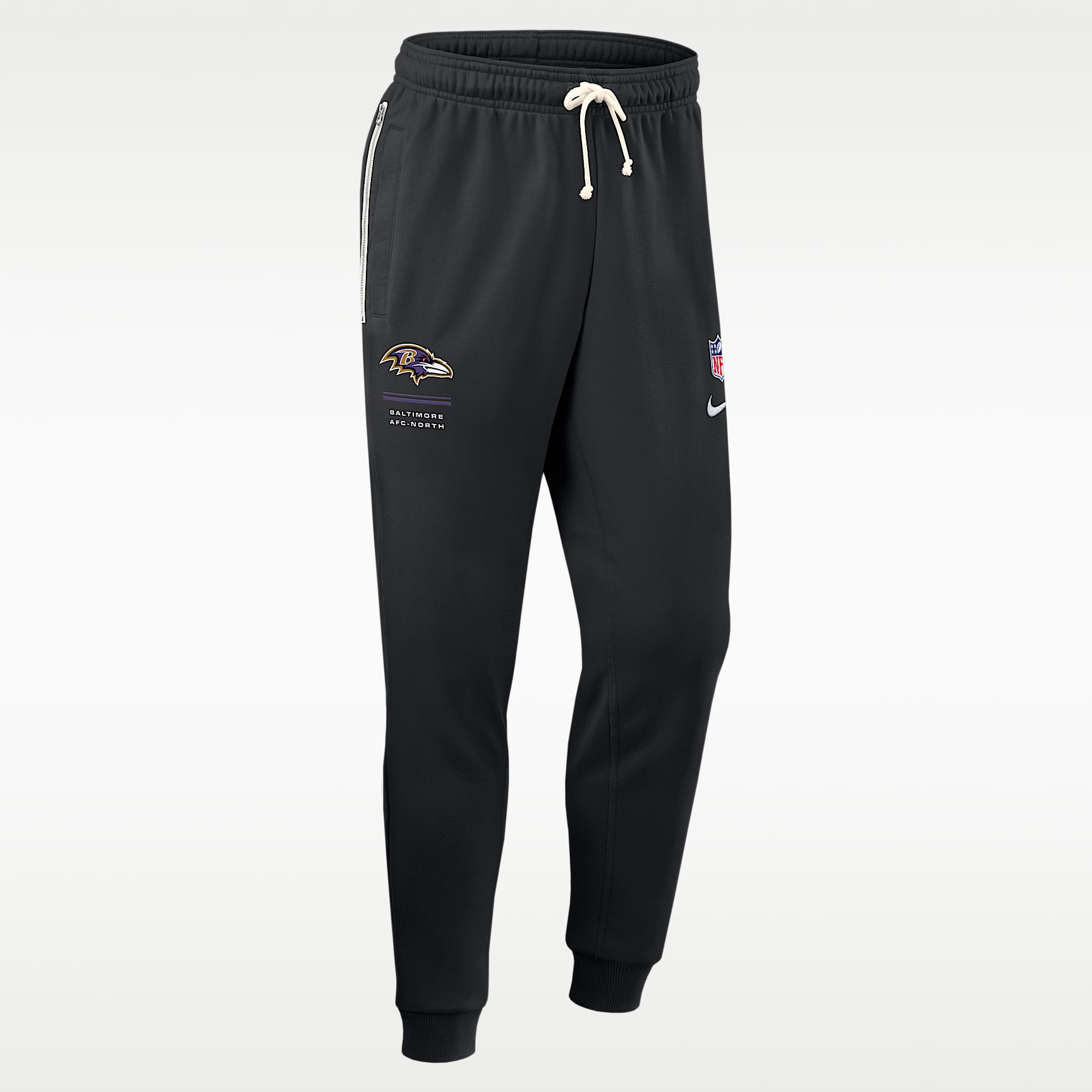 Pants Nike Dri-FIT de la NFL de pierna entallada para hombre Baltimore Ravens Sideline Standard Issue