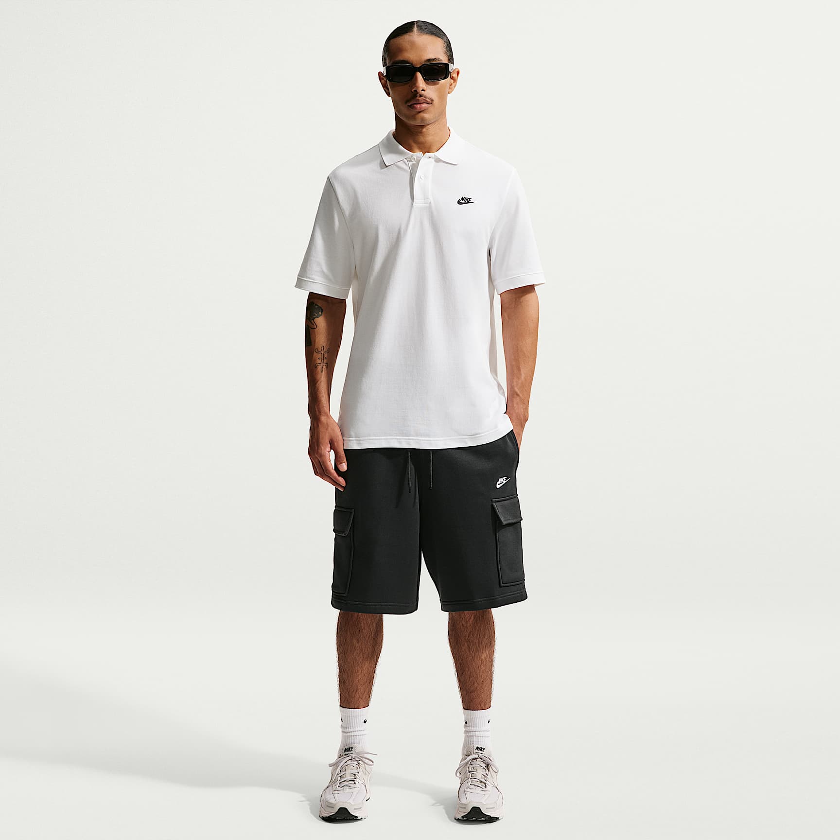 Cargoshorts Nike Club i fleece för män