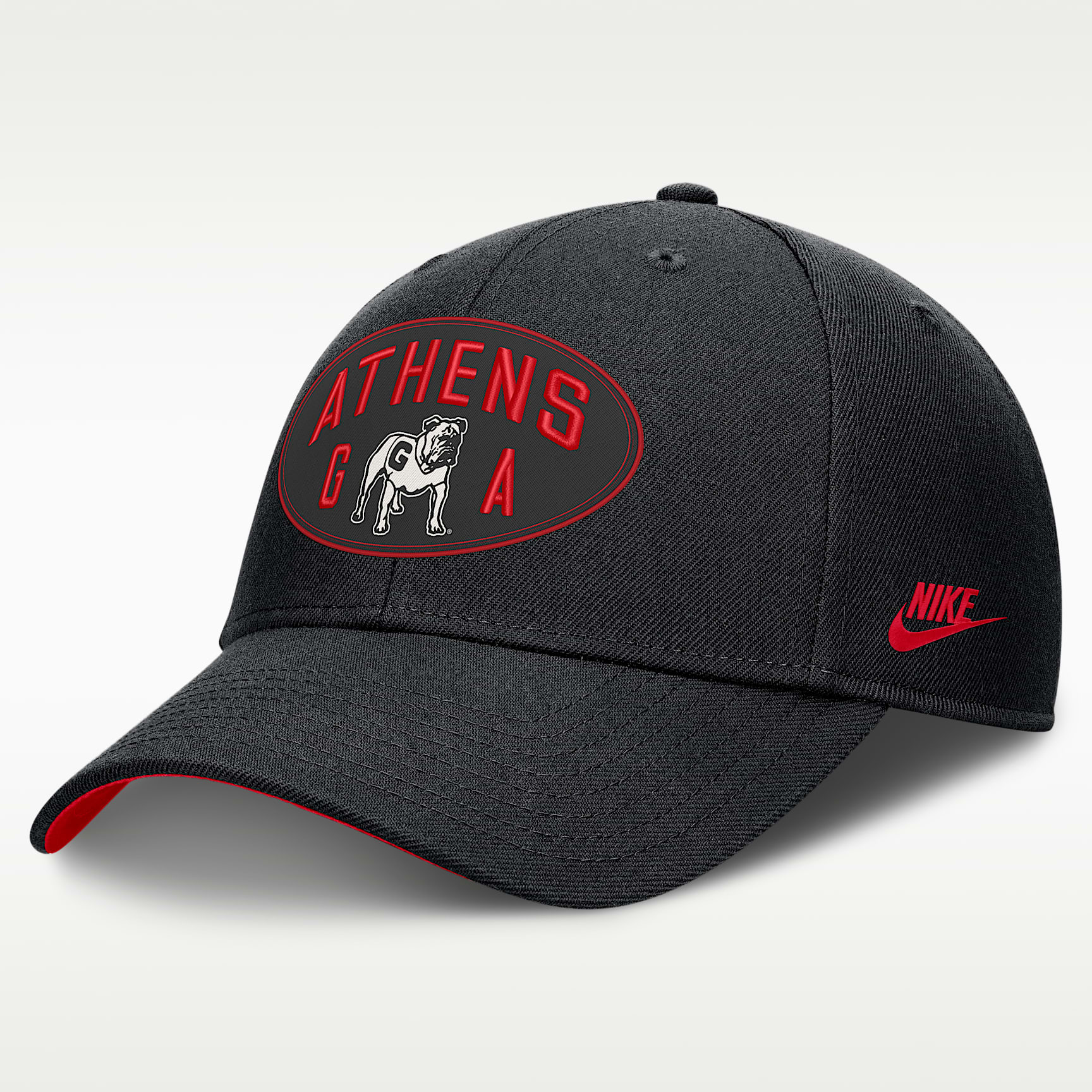 Georgia Legacy Letter & Location Rise Men's Nike Dri-FIT College A-Frame Adjustable Hat