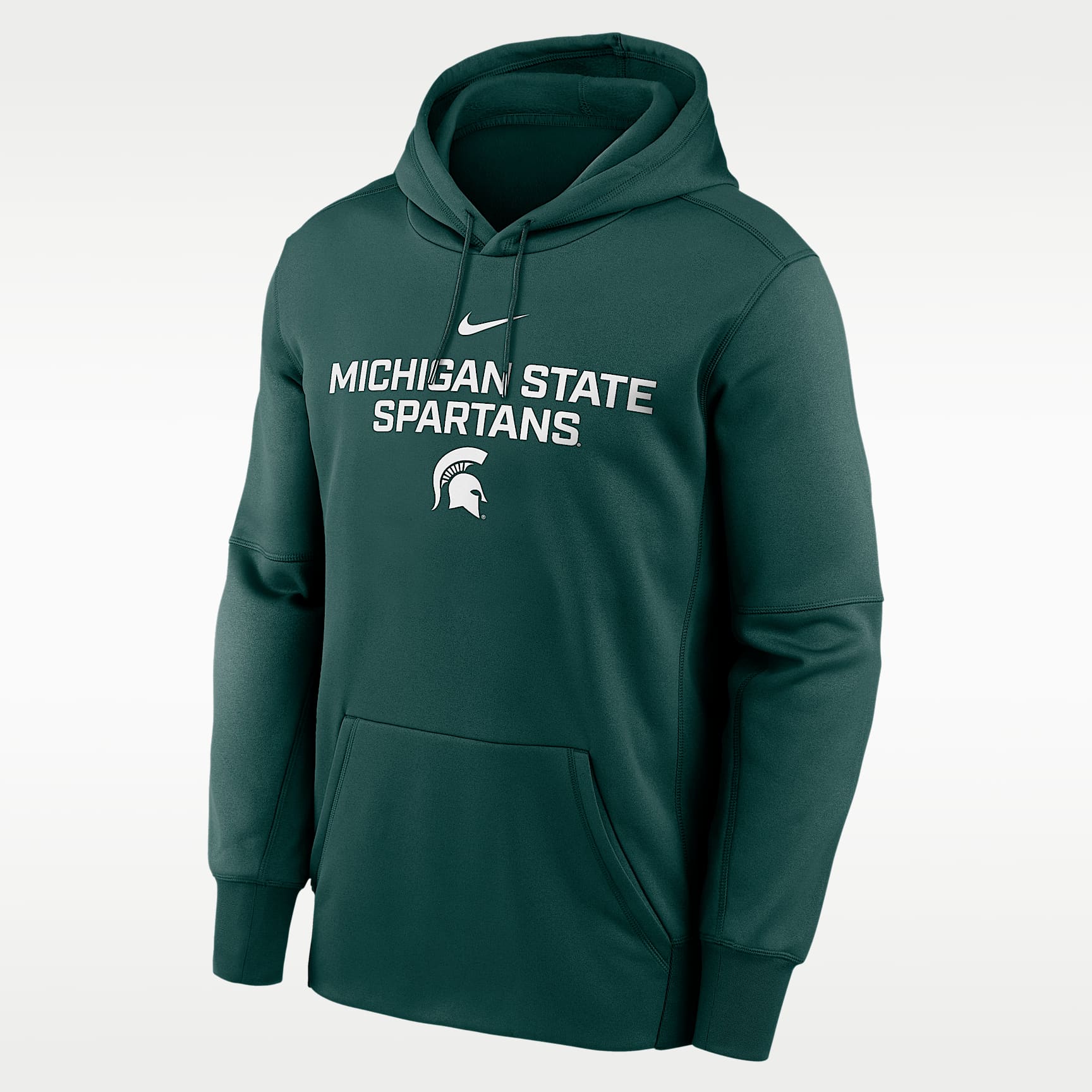 Michigan State Team Stacked Men’s Nike Therma College Pullover Hoodie