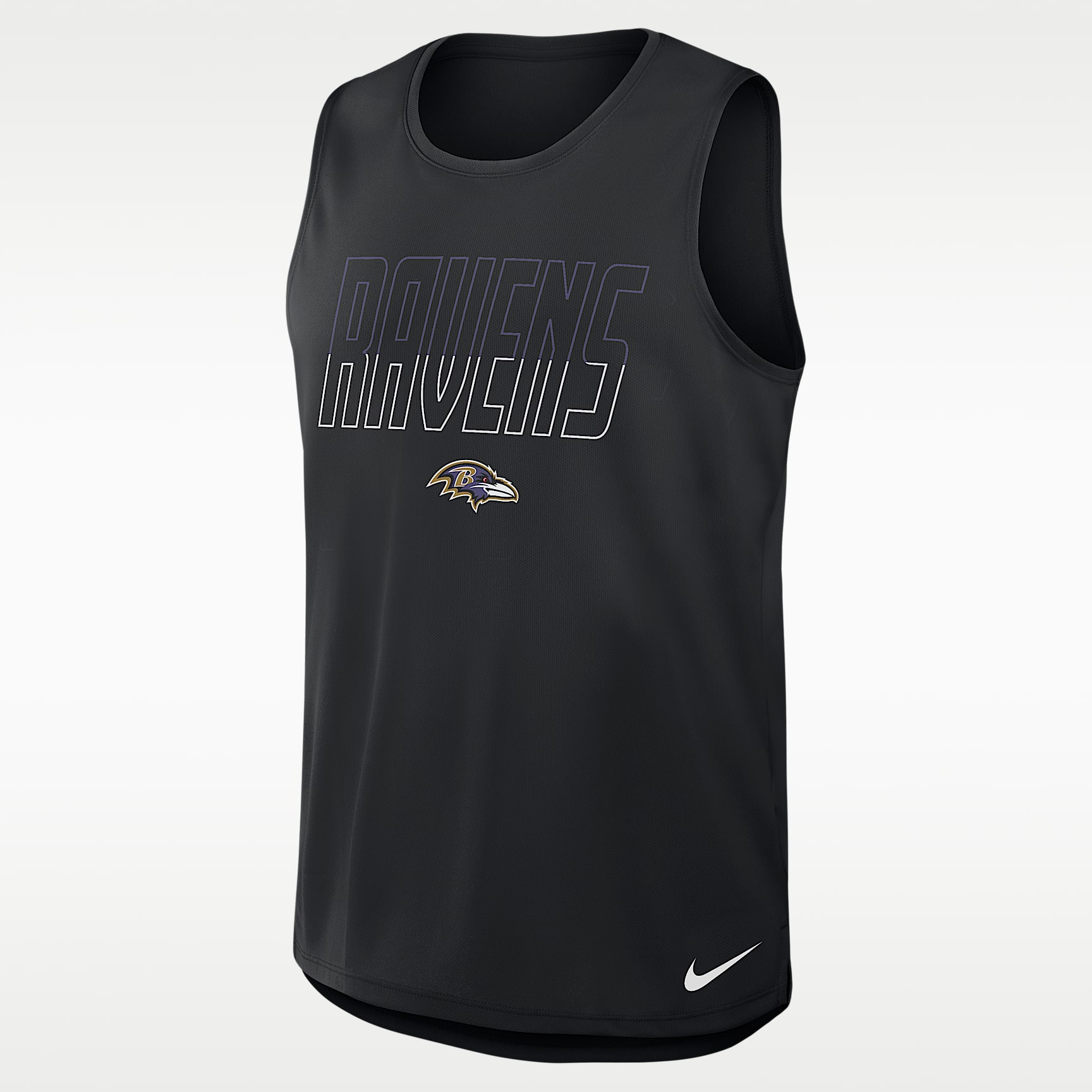 Camiseta de tirantes Nike Dri-FIT de la NFL para hombre Baltimore Ravens