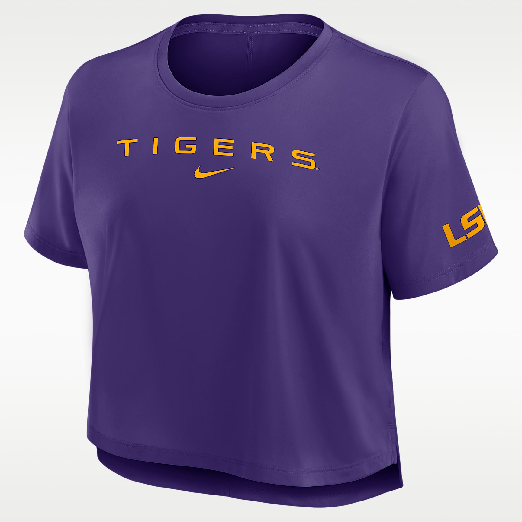 LSU Premium Performance Women's Nike Dri-FIT Cropped Top