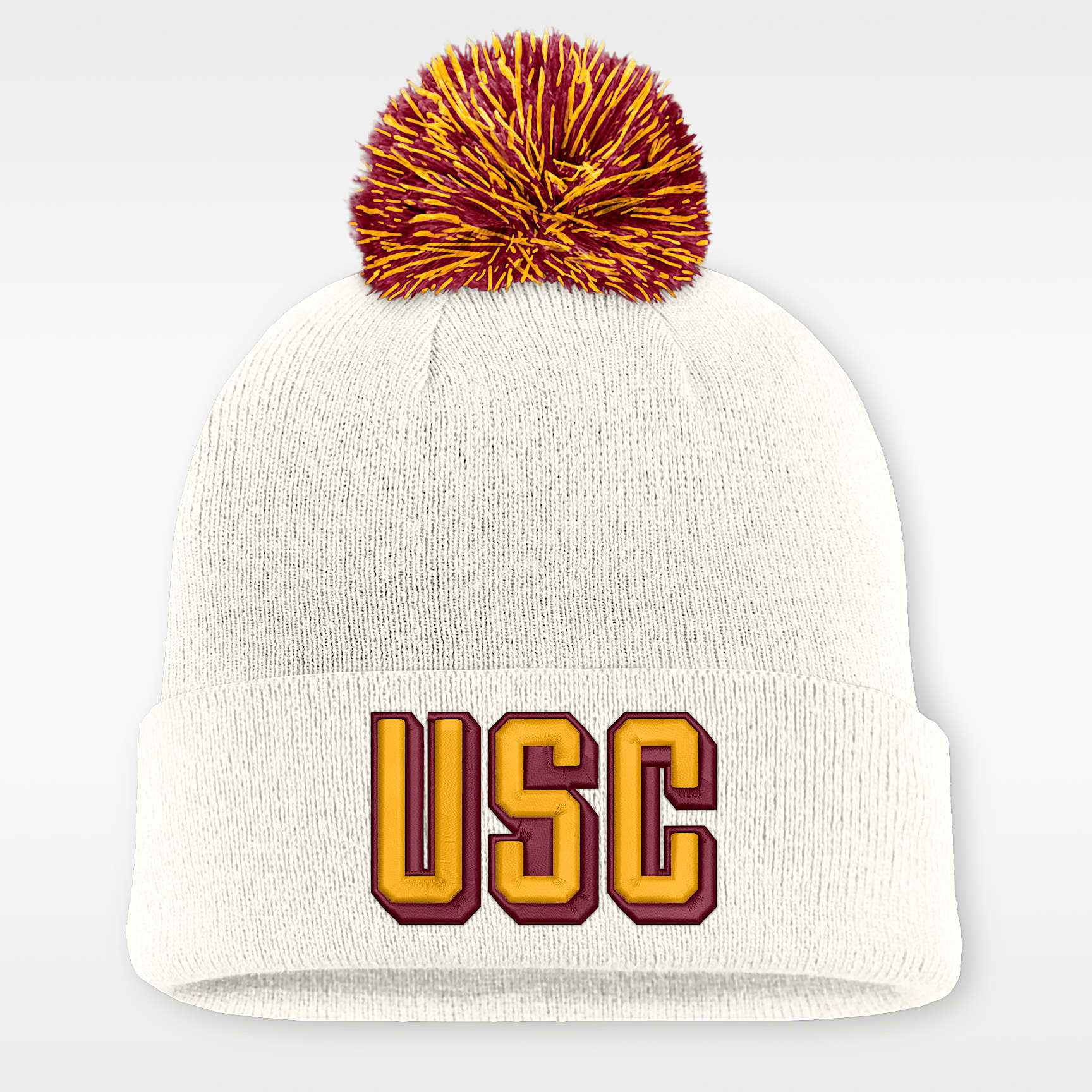 Gorro con dobladillo universitario Nike para hombre USC Peak