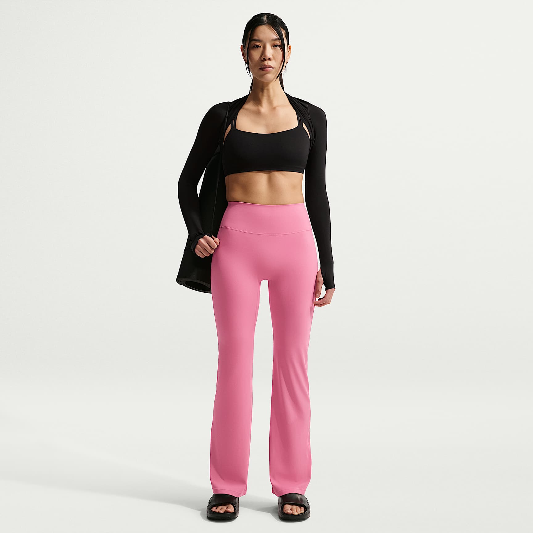 Nike Zenvy Women's High-Waisted Flared Leggings with No Front Seam