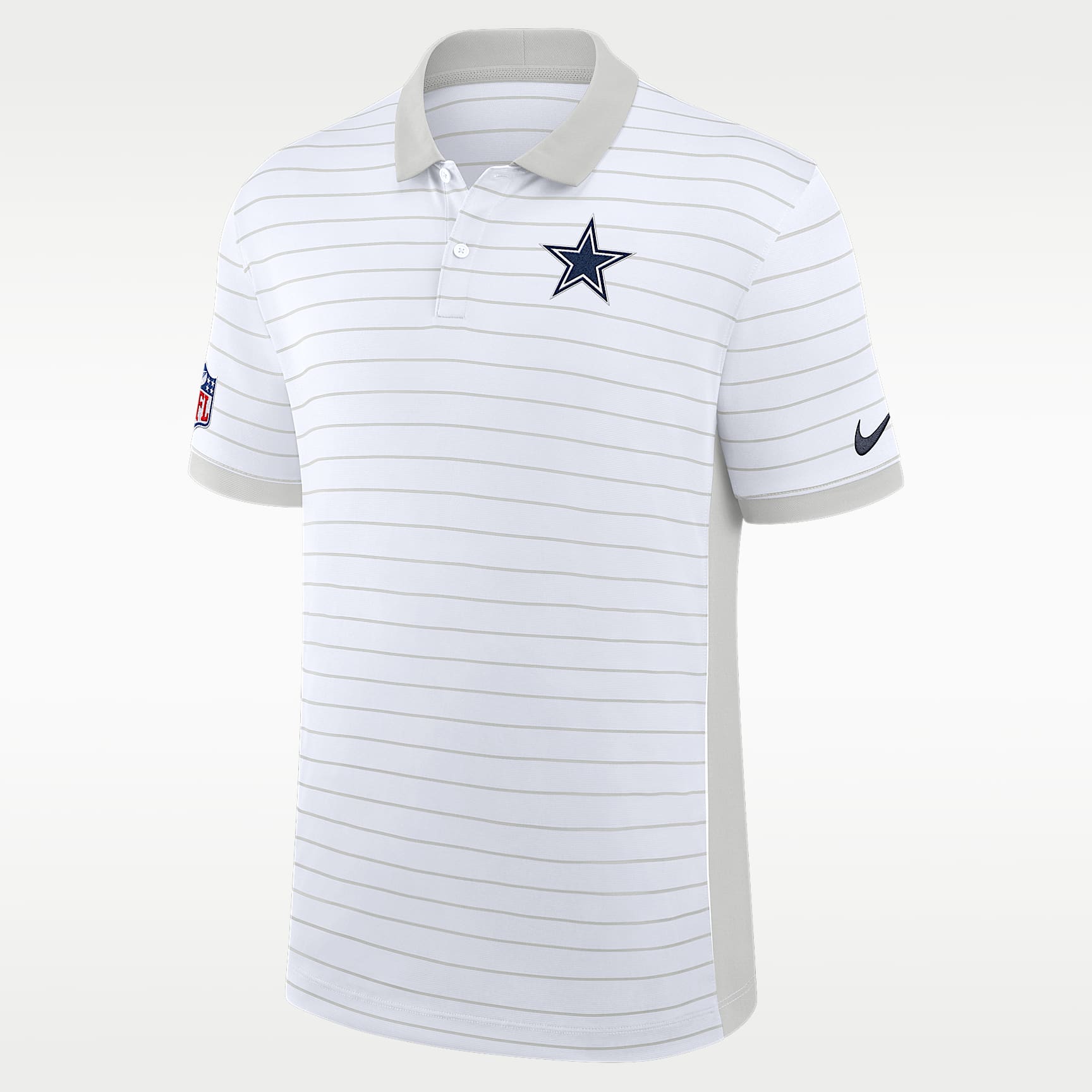 Dallas Cowboys Sideline Victory Stripe Men's Nike Dri-FIT NFL Polo