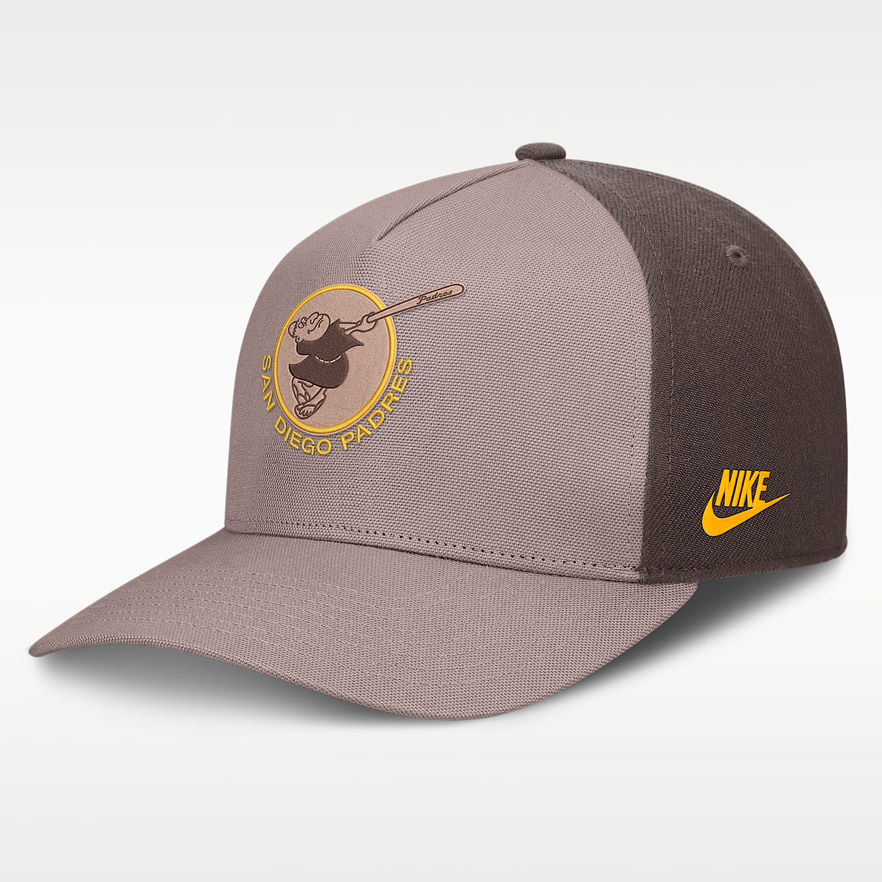 Gorra Nike de la MLB ajustable con estructura A-Frame para hombre San Diego Padres Cooperstown Rise