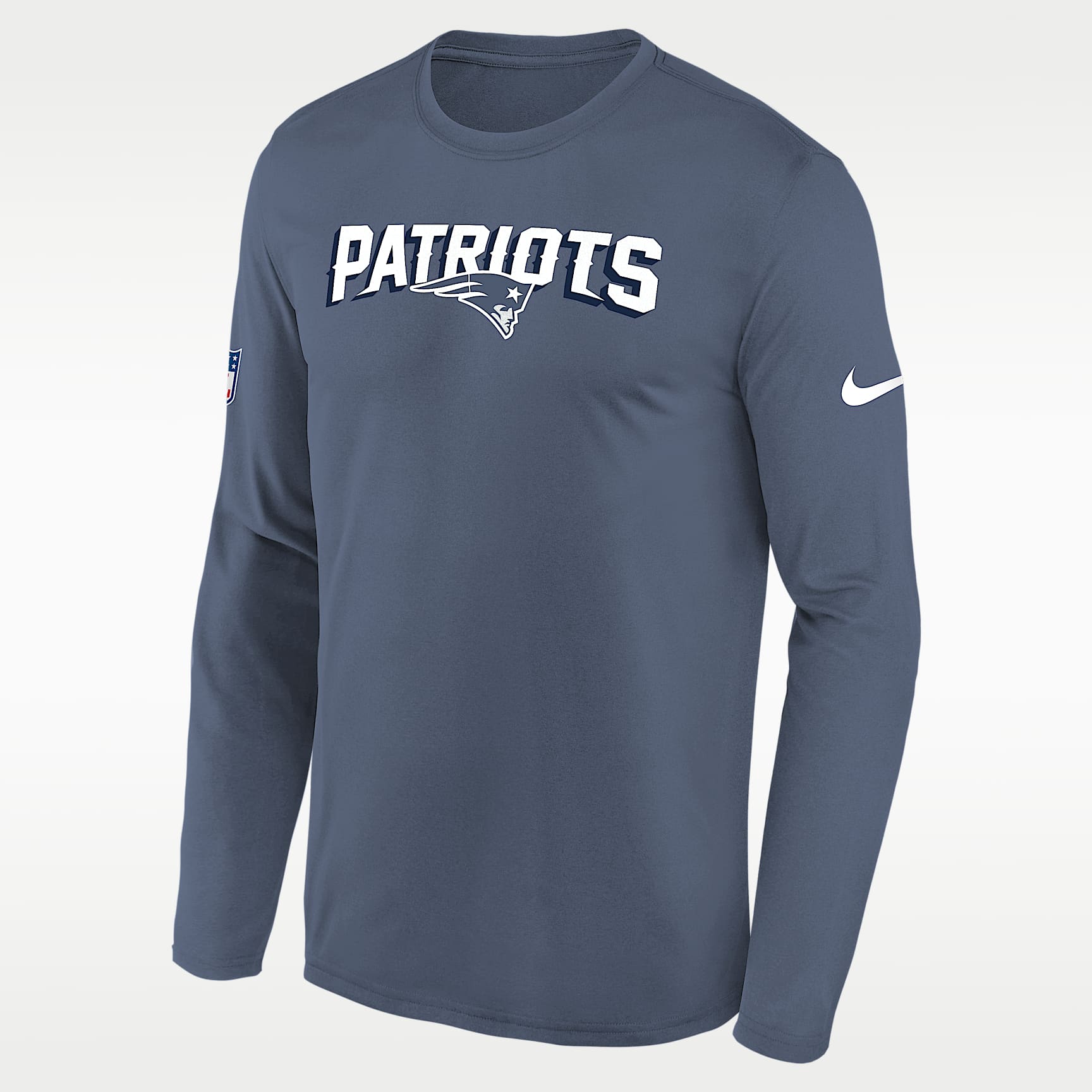 New England Patriots Rivalries Collection Sideline Legend Big Kids' Nike Dri-FIT NFL Long-Sleeve T-Shirt