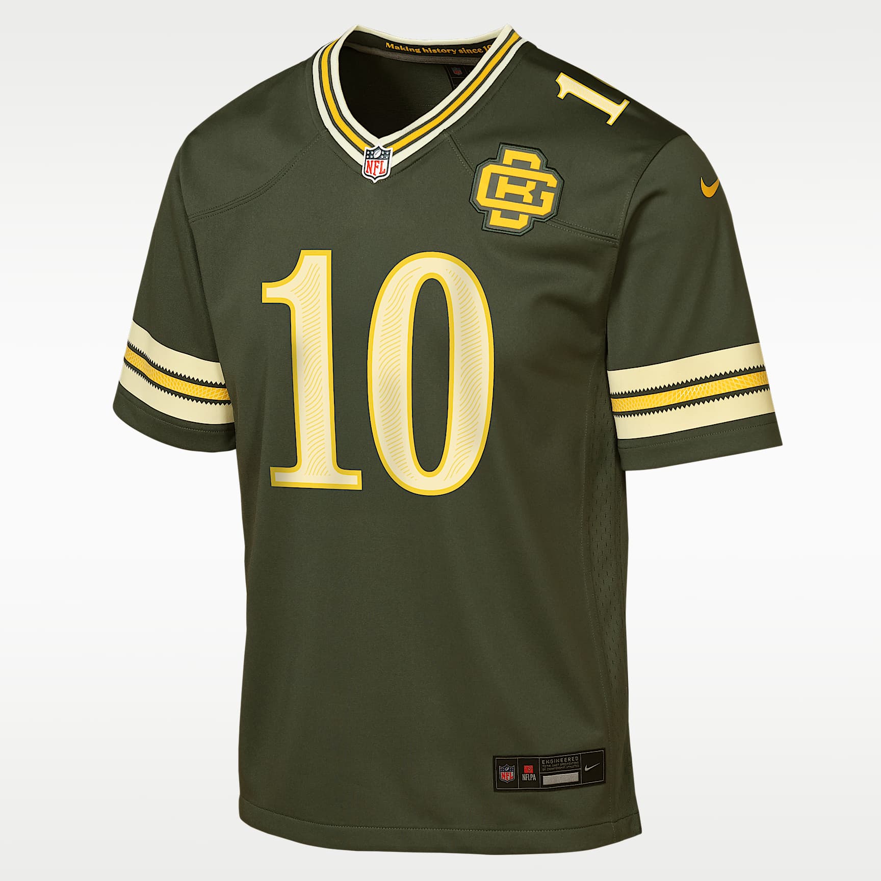Jersey Nike de la NFL Game para niños talla grande Jordan Love Green Bay Packers Rivalries Collection