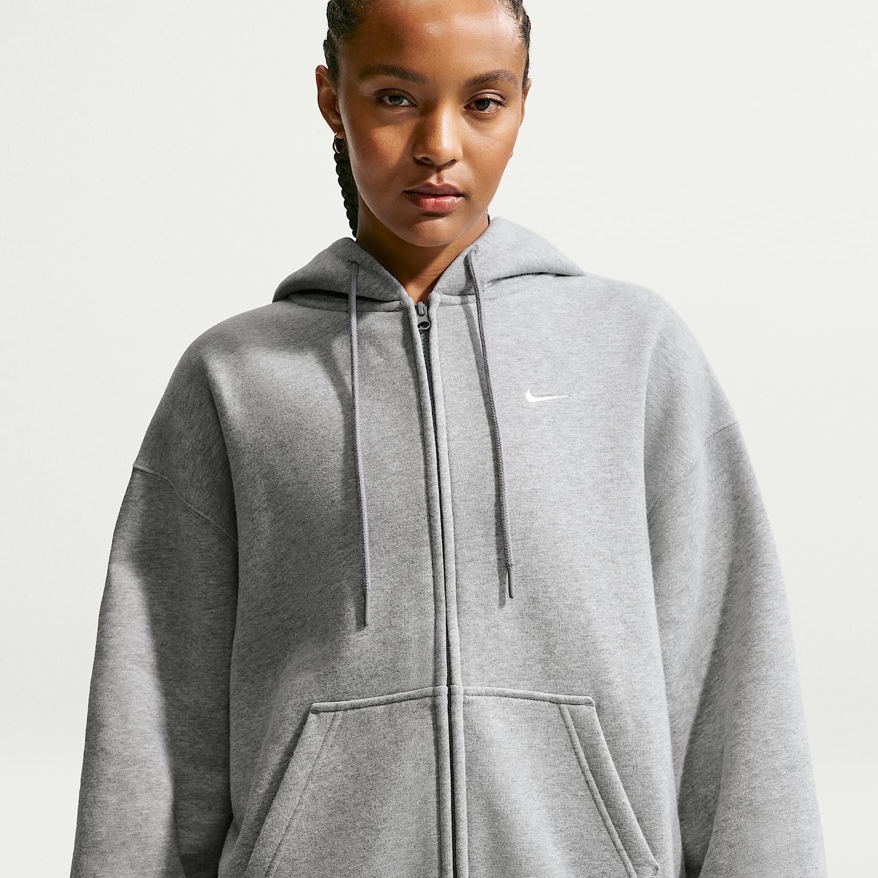 Nike Studio Fleece Medium Weight Women's Oversized Full-Zip Hoodie