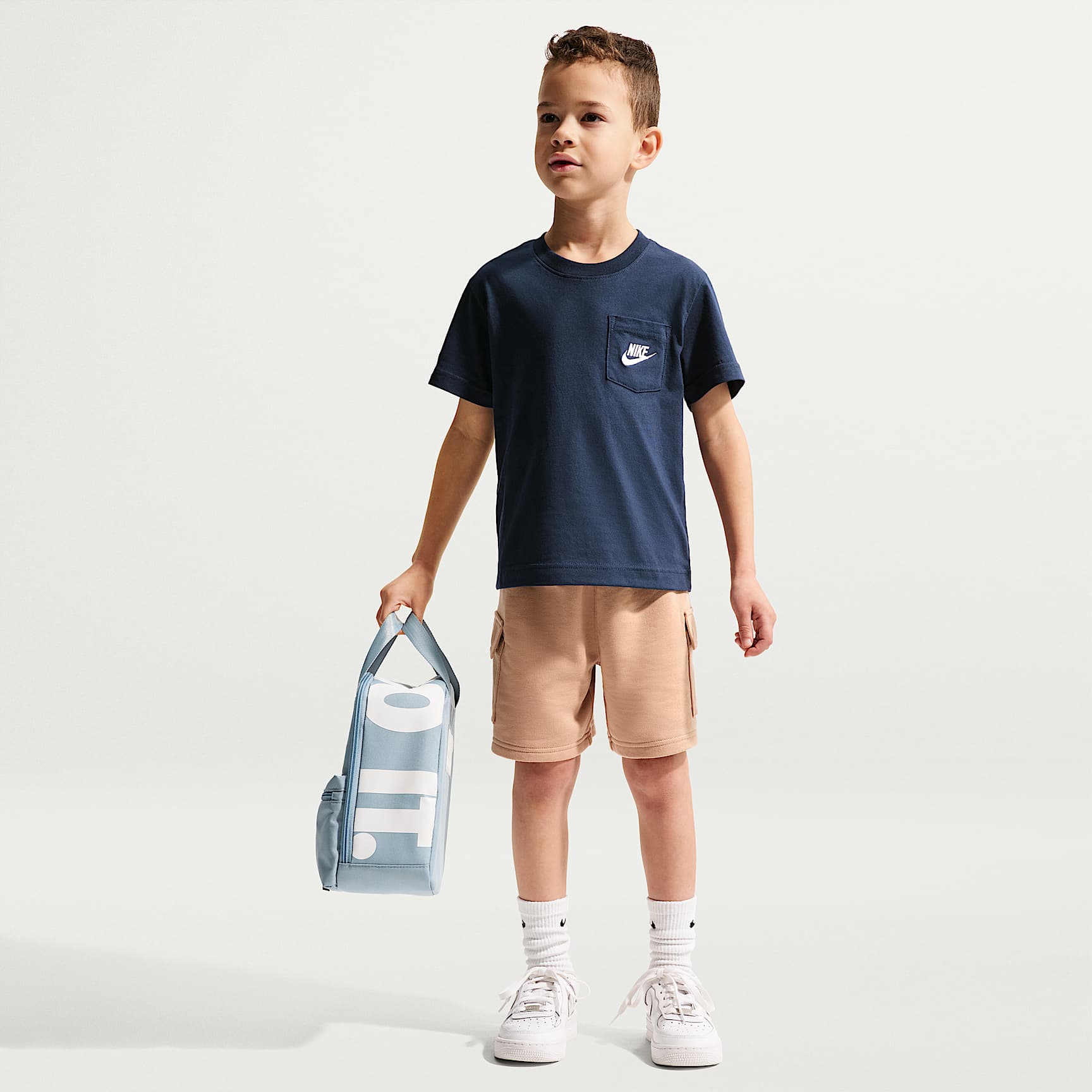 Nike Sportswear Little Kids' Pocket T-Shirt and French Terry Shorts Set