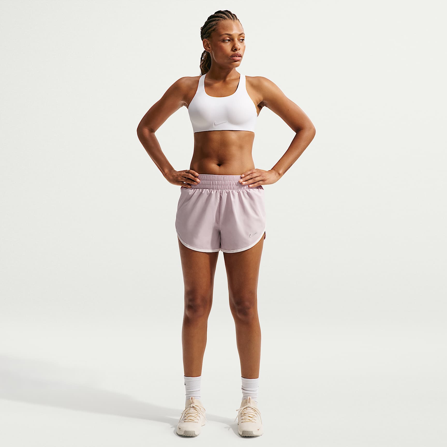 Vävda shorts Nike One med innerbyxor för kvinnor